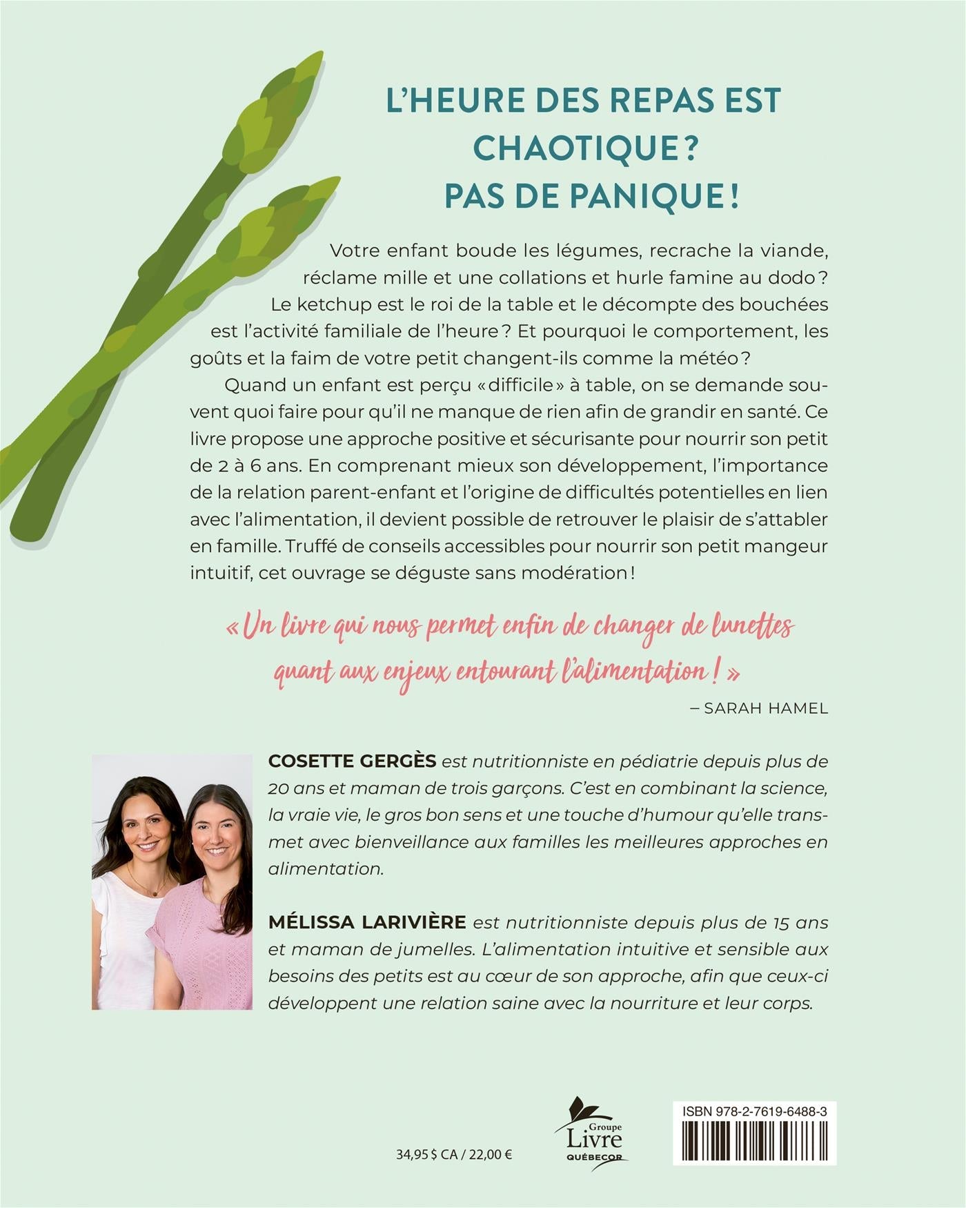 Couverture du livre de Fini le stress à table ! - papier format