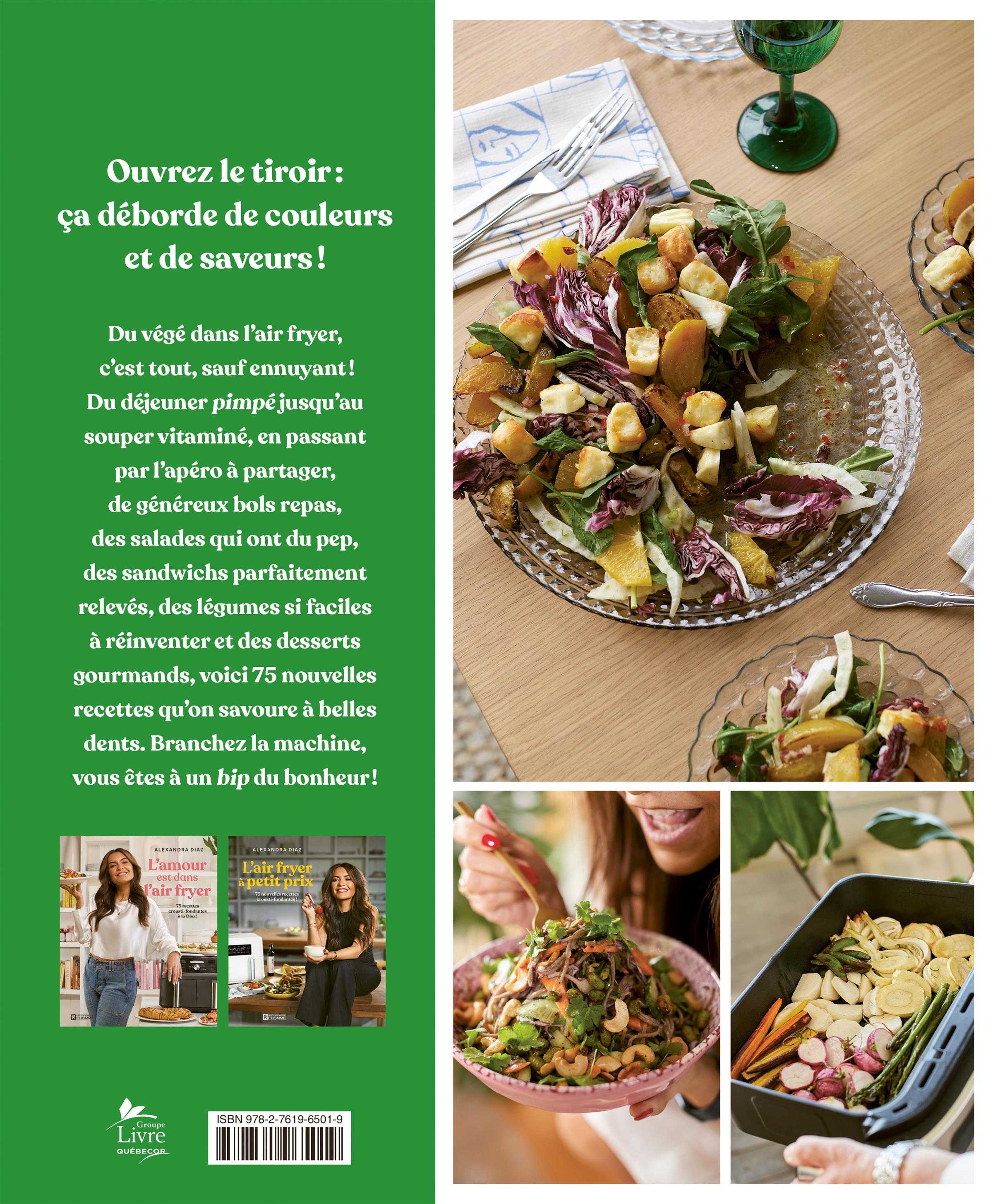 Couverture du livre de Air fryer tout végé - papier format