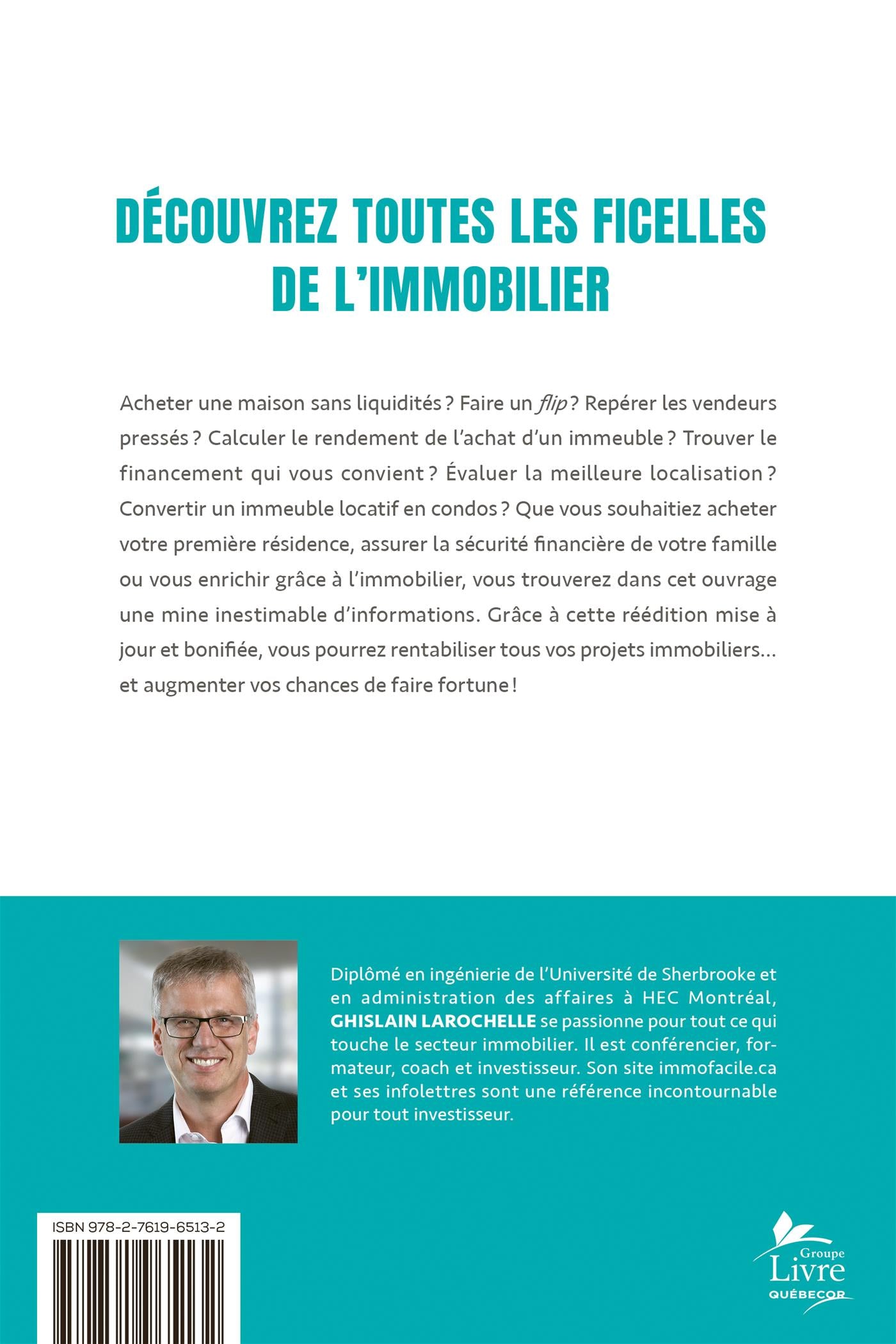 Couverture du livre de L'immobilier à la portée de tous - papier format