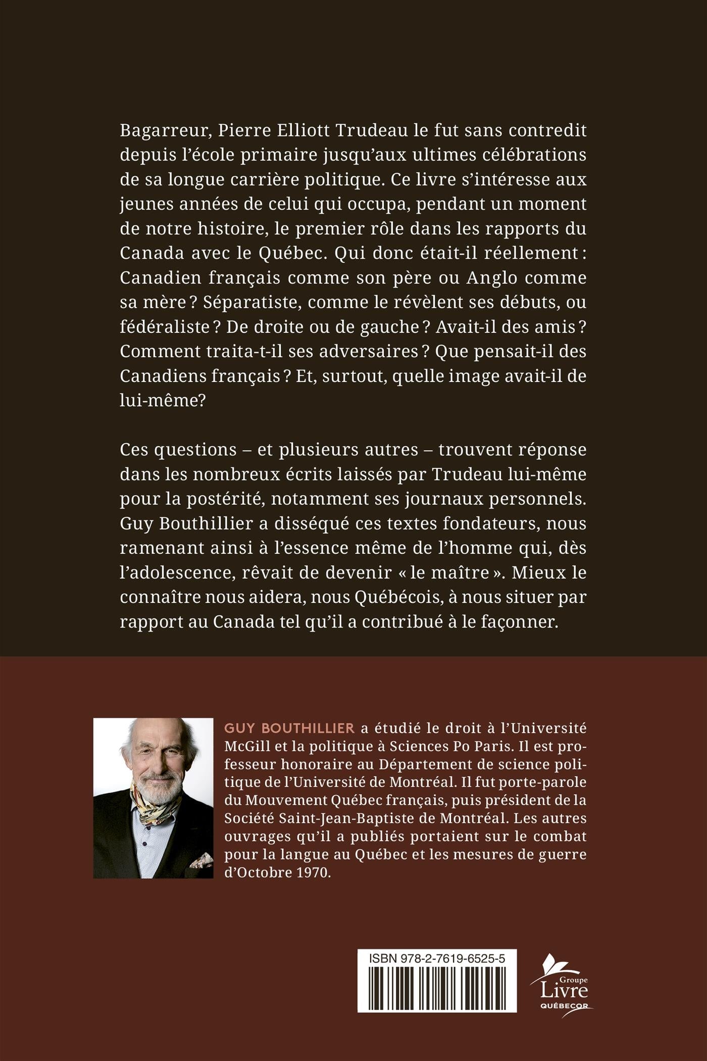 Couverture du livre de Pierre Elliott Trudeau - Le bagarreur - papier format