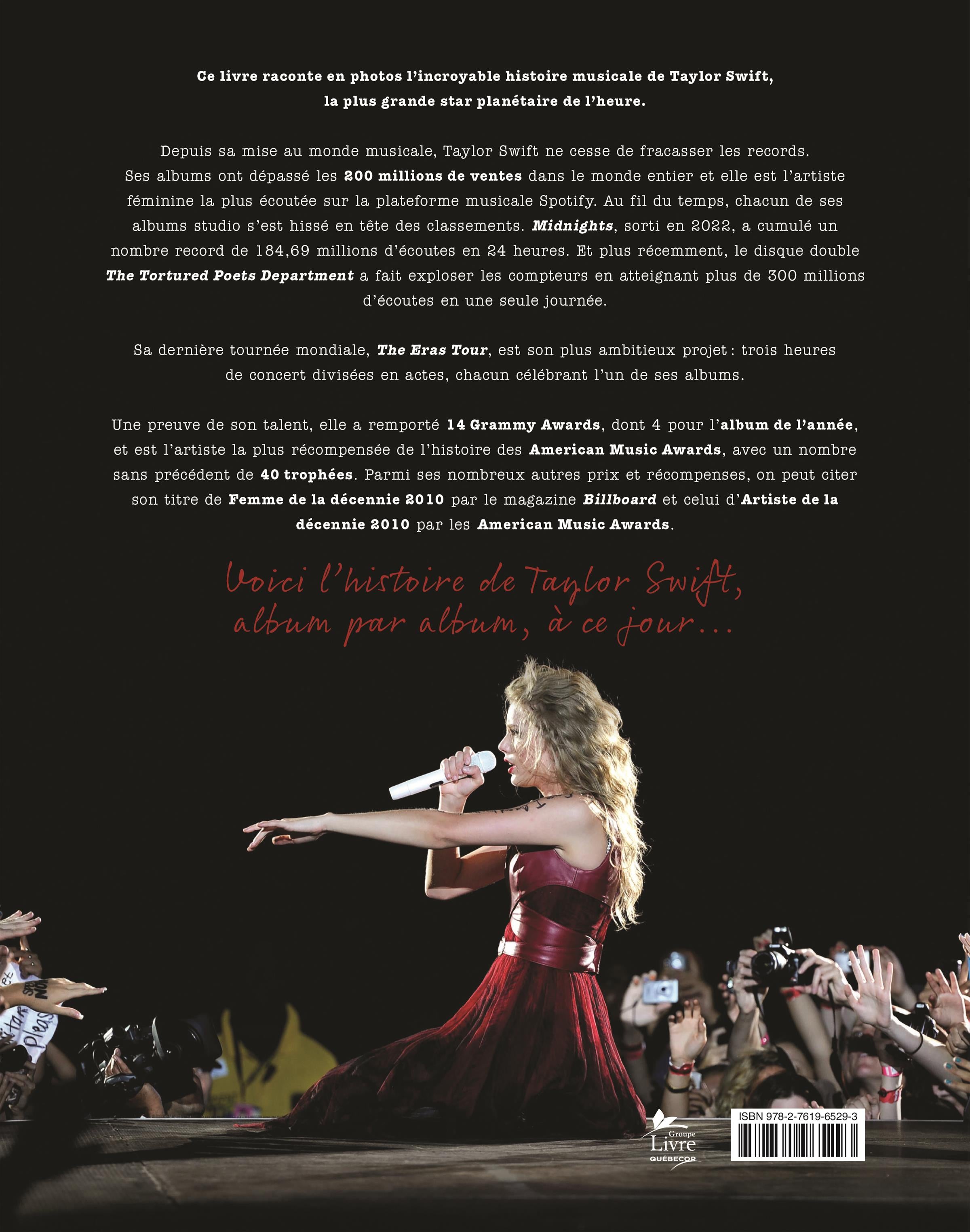 Couverture du livre de Taylor Swift - papier format