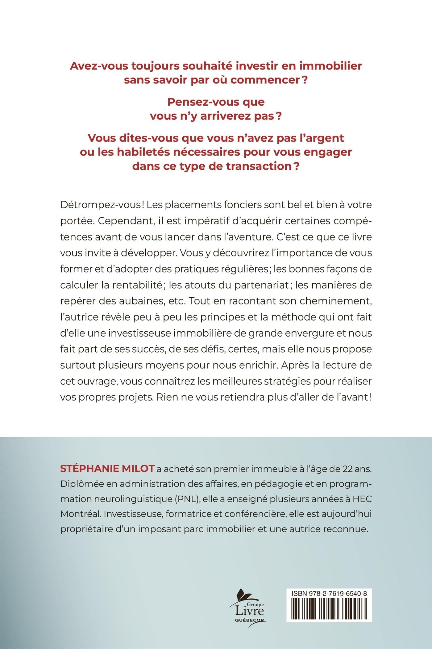 Couverture du livre de Investir en immobilier - papier format
