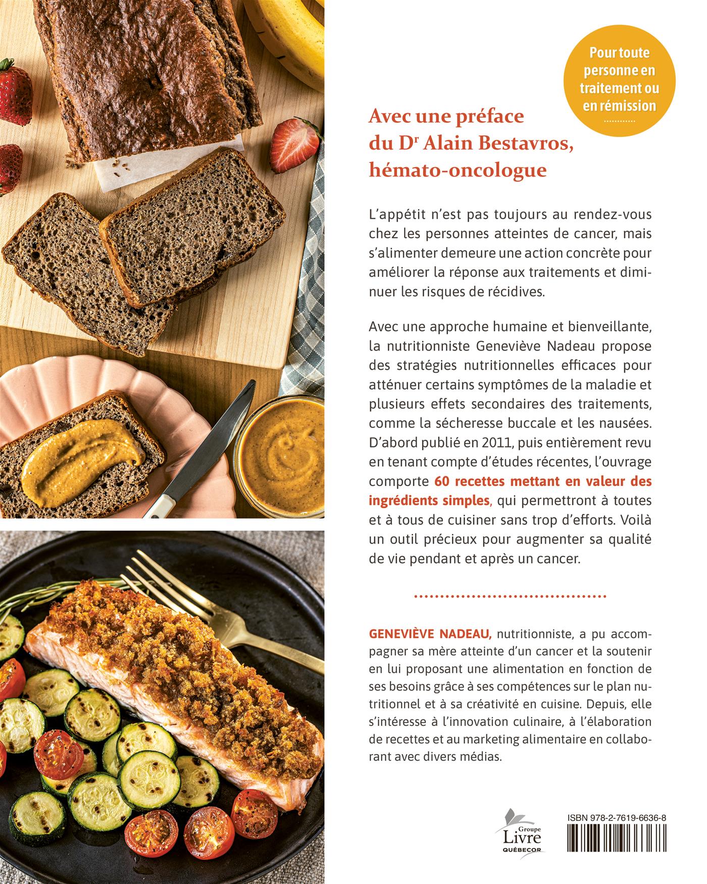 Couverture du livre de Cancer et nutrition : on mange quoi quand ça ne va pas ? - papier format