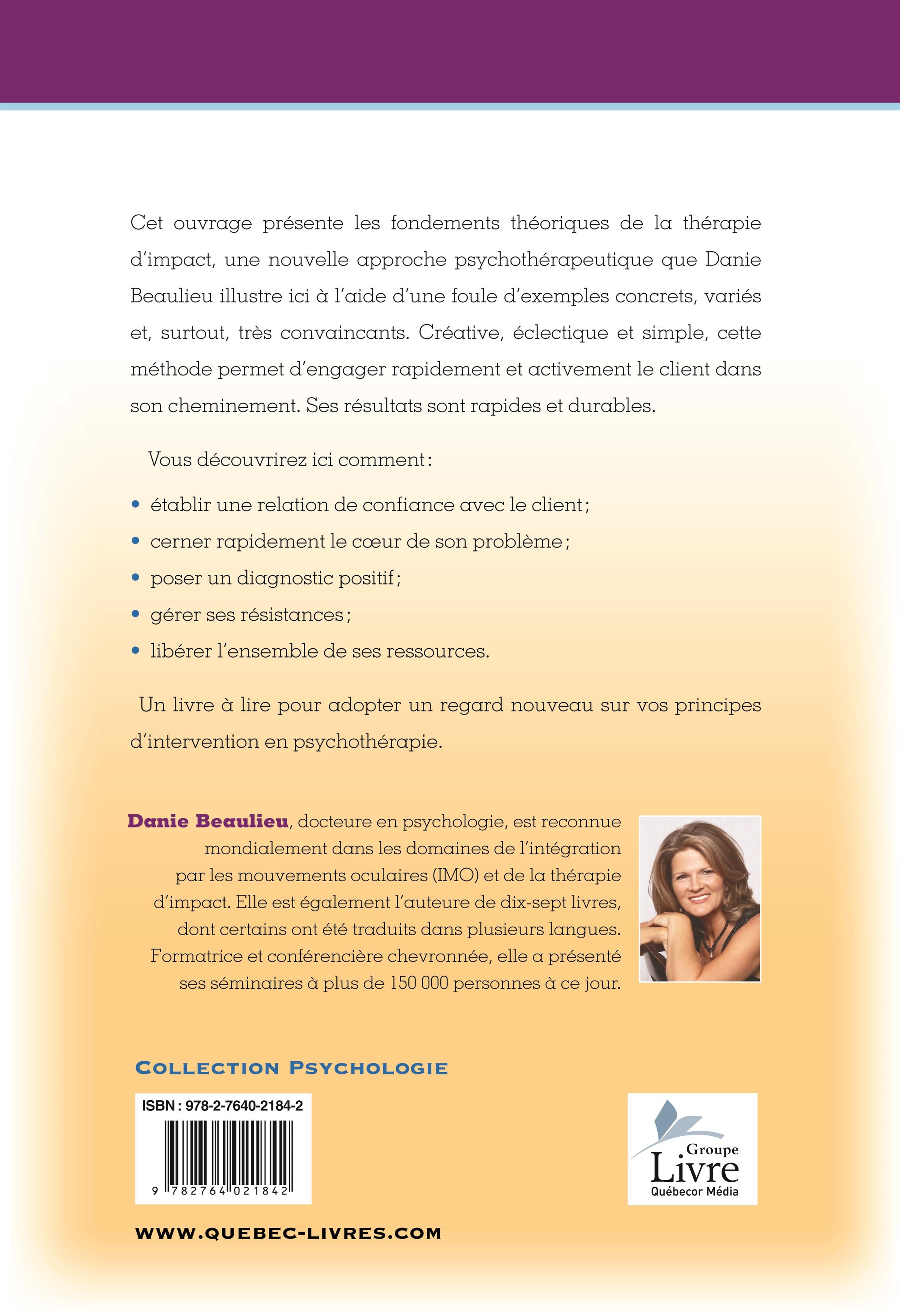 Couverture du livre de Thérapie d'impact - papier format