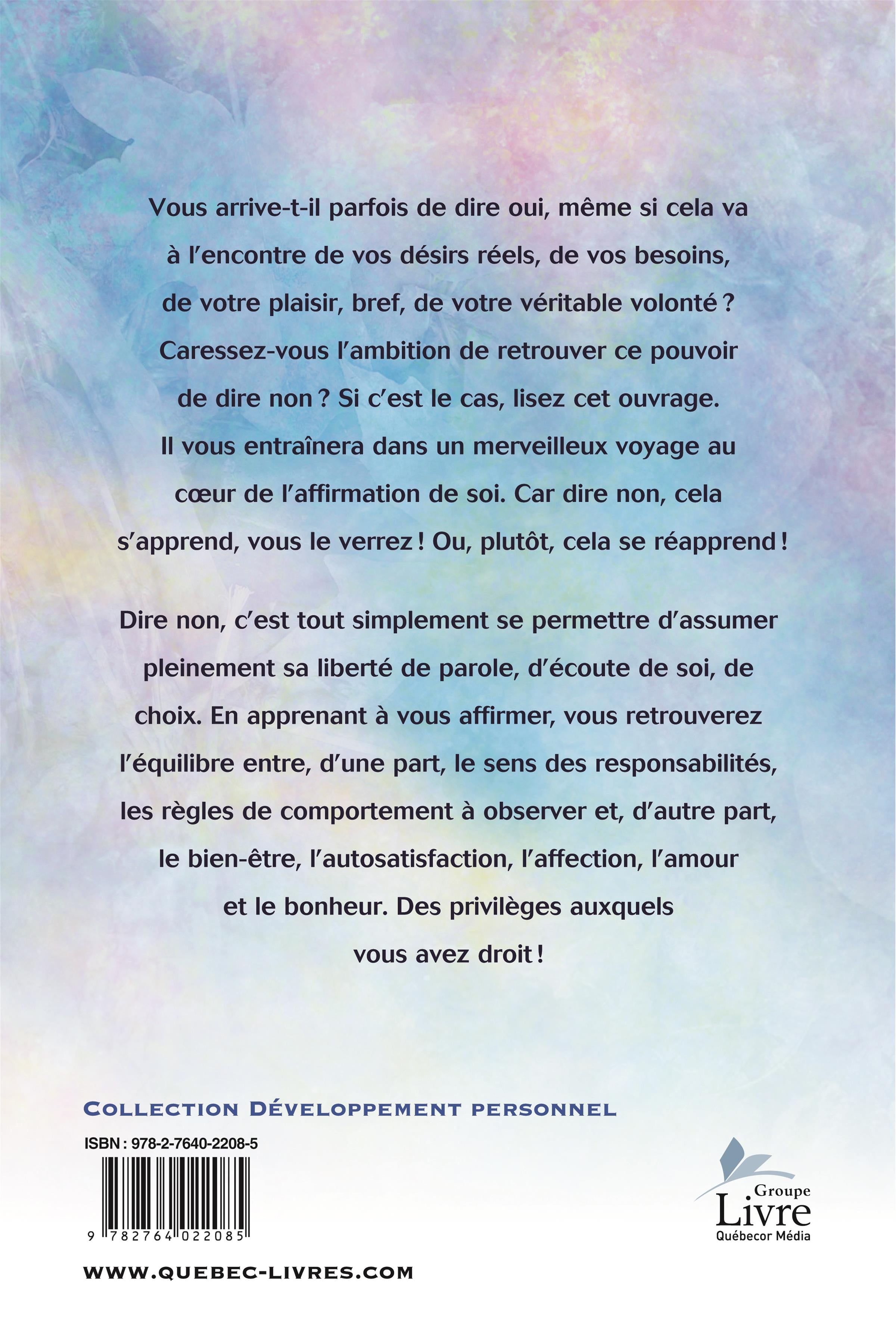 Couverture du livre de Dire non, cela s'apprend - papier format