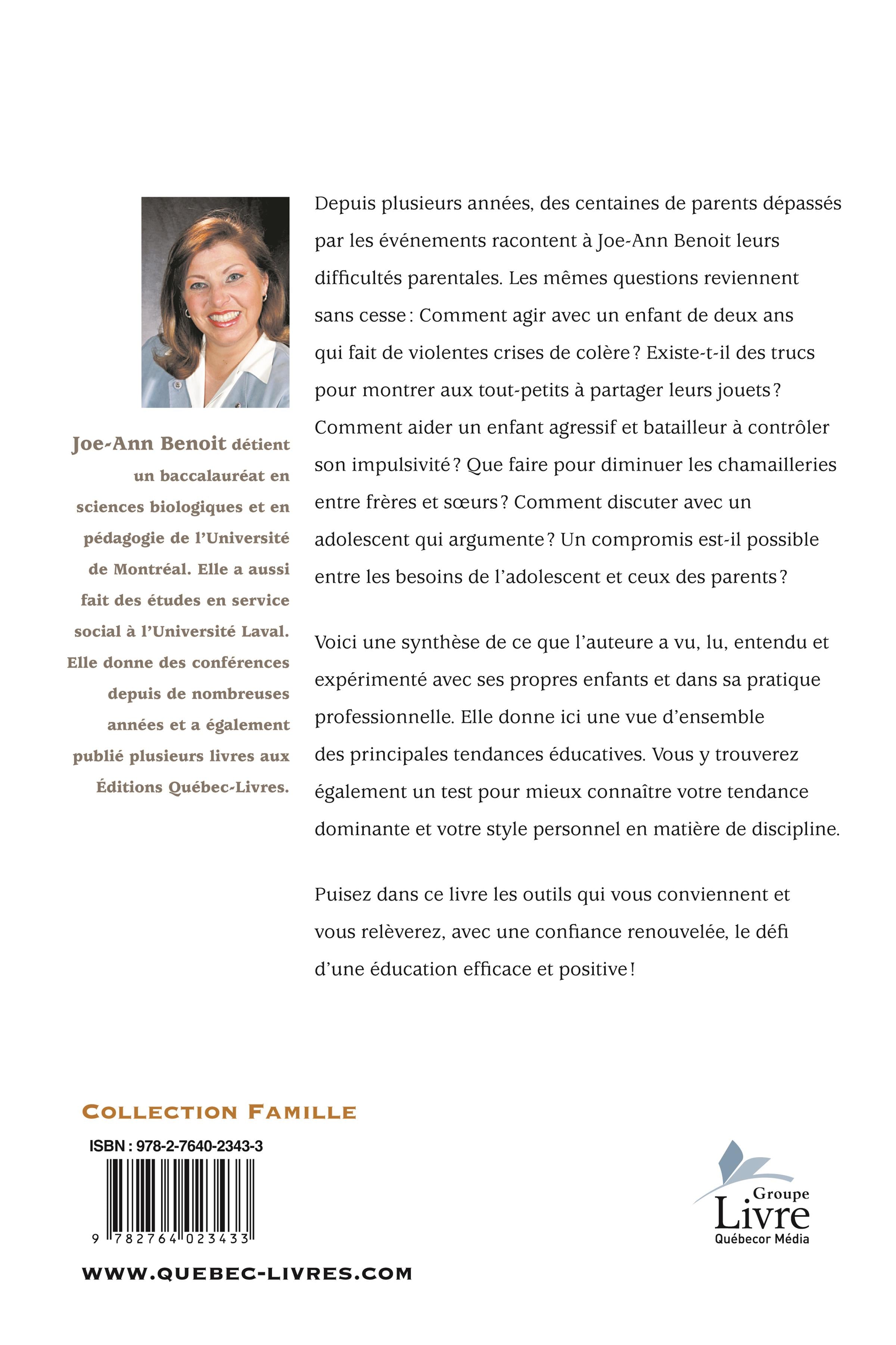 Couverture du livre de Le défi de la discipline familiale : boîte à outils pour rendre les enfants heureux - papier format