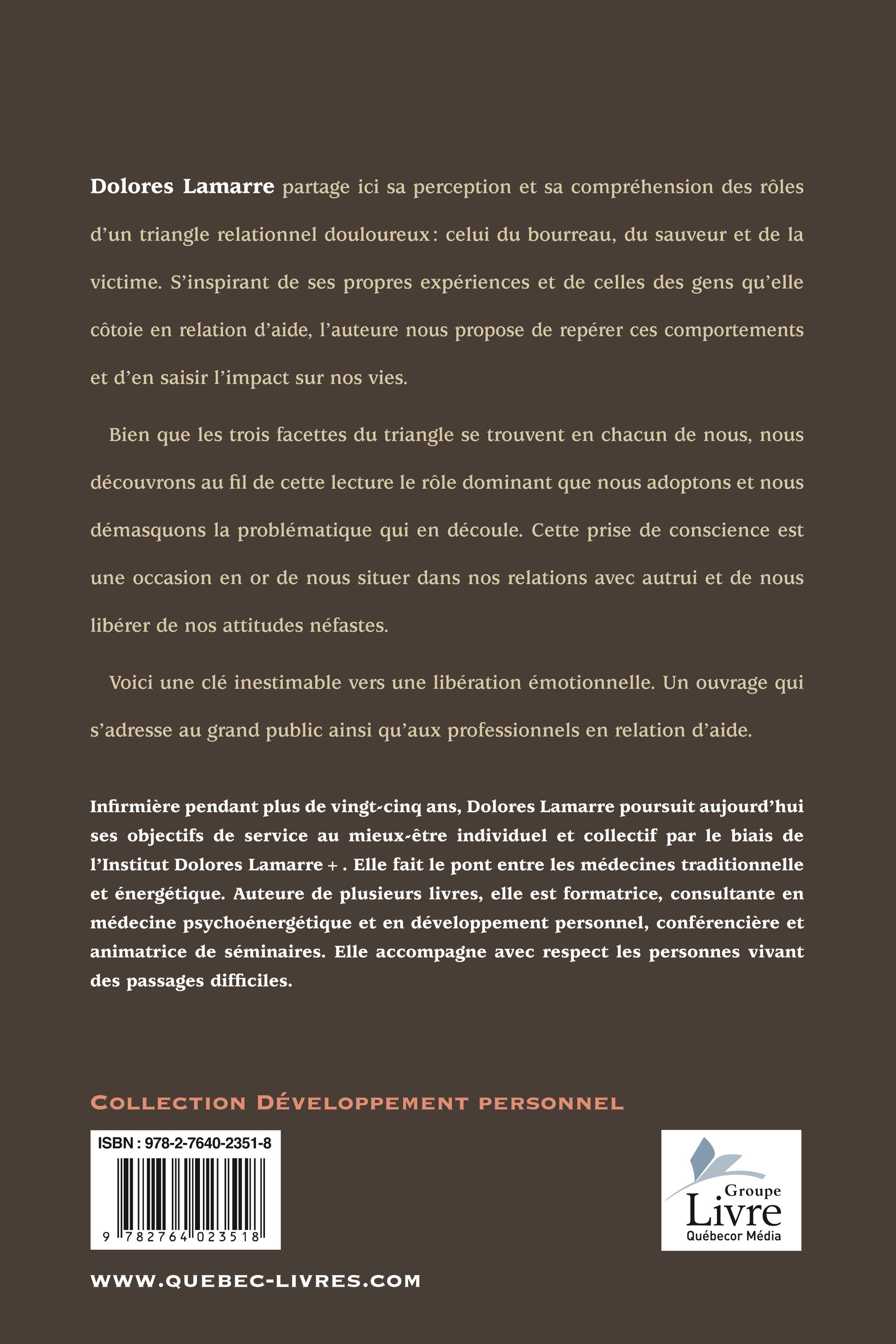 Couverture du livre de Êtes-vous sauveur, victime ou bourreau? : les rôles du triangle relationnel - papier format
