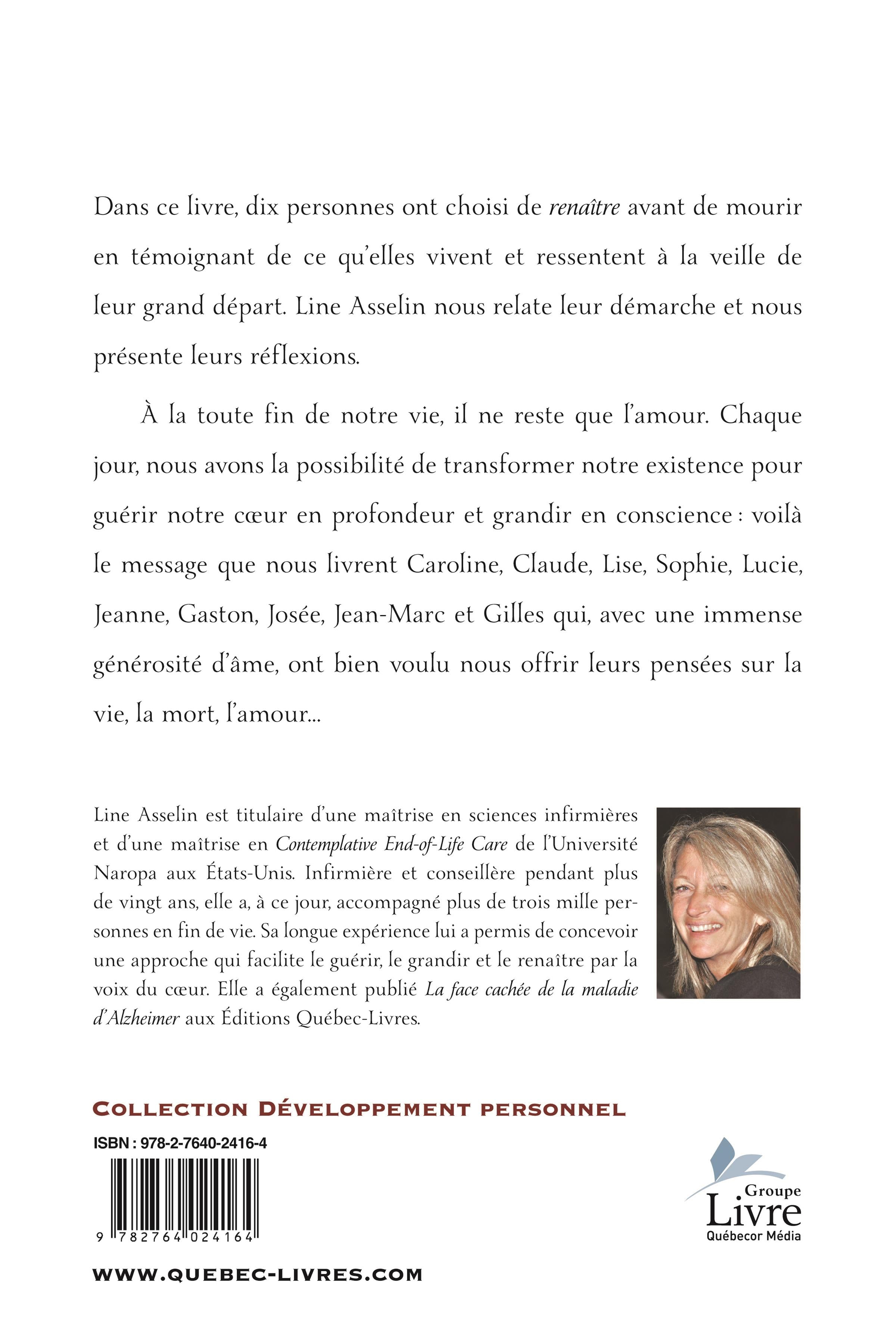 Couverture du livre de La sagesse au fil d'arrivée : leçons et témoignages de fin de vie - papier format