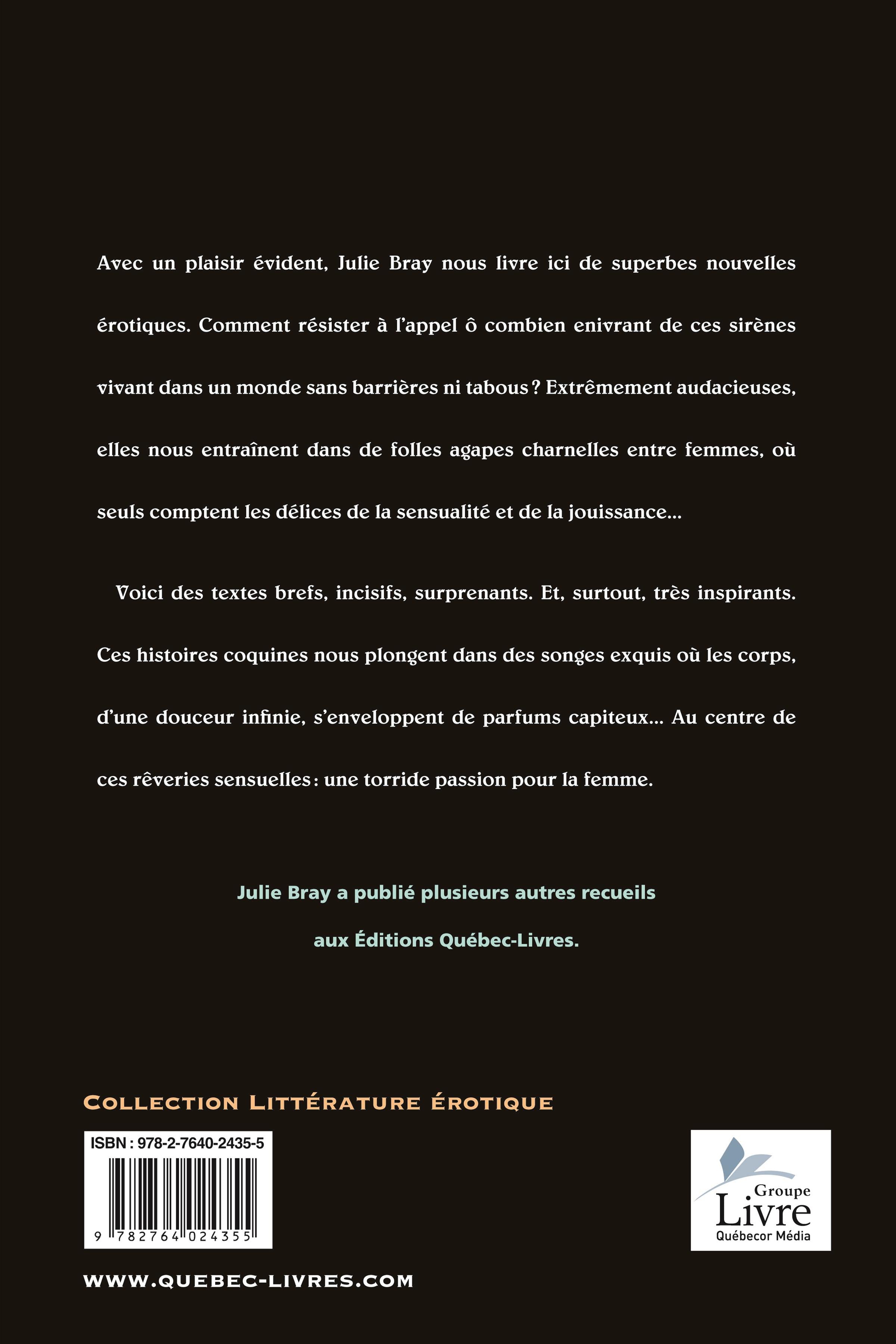 Couverture du livre de Lesbos : nouvelles érotiques de femmes... exclusivement entre femmes - papier format