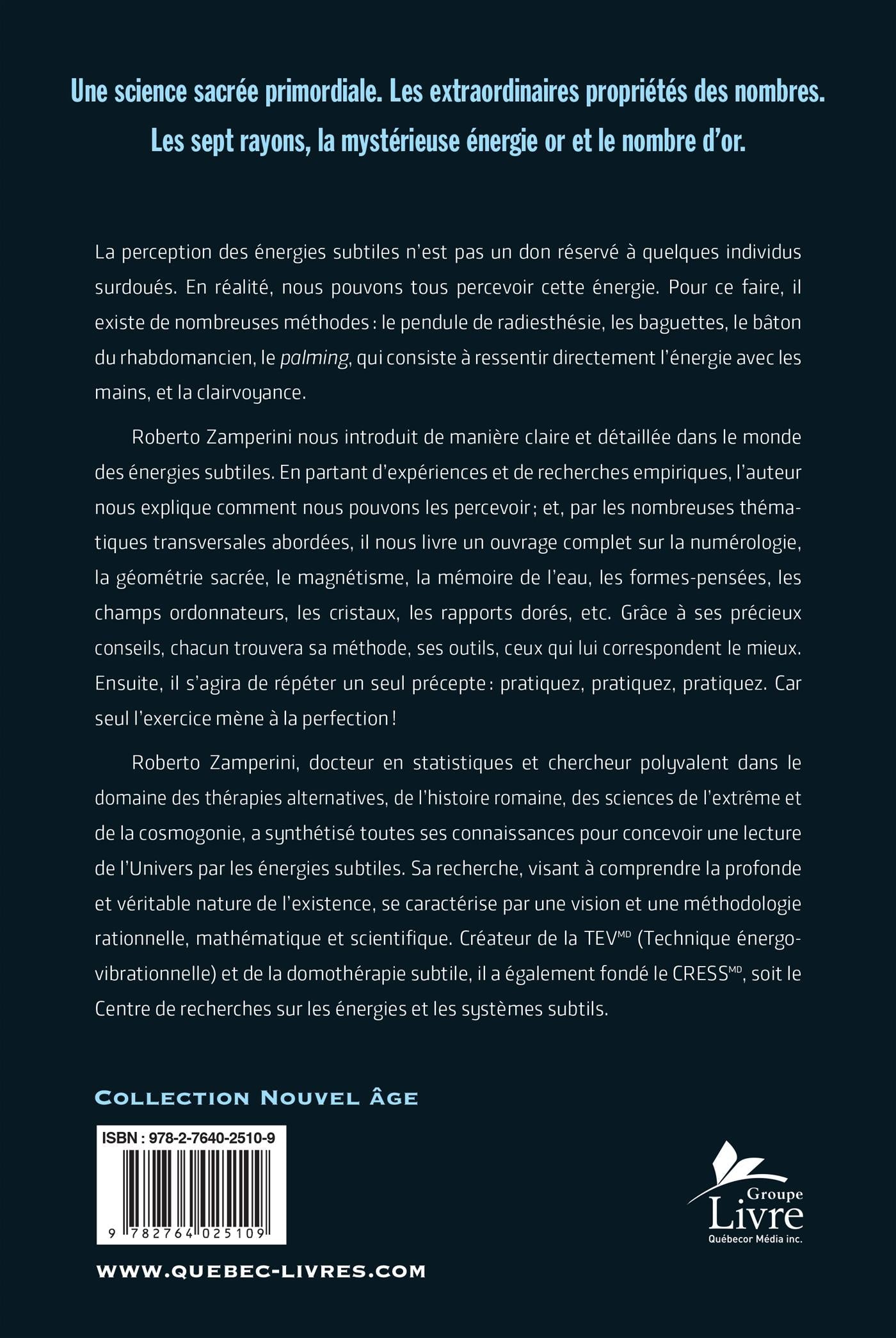 Couverture du livre de Les lois occultes de l'énergie subtile et les sept rayons : comment développer sa capacité de percevoir les énergies - papier format