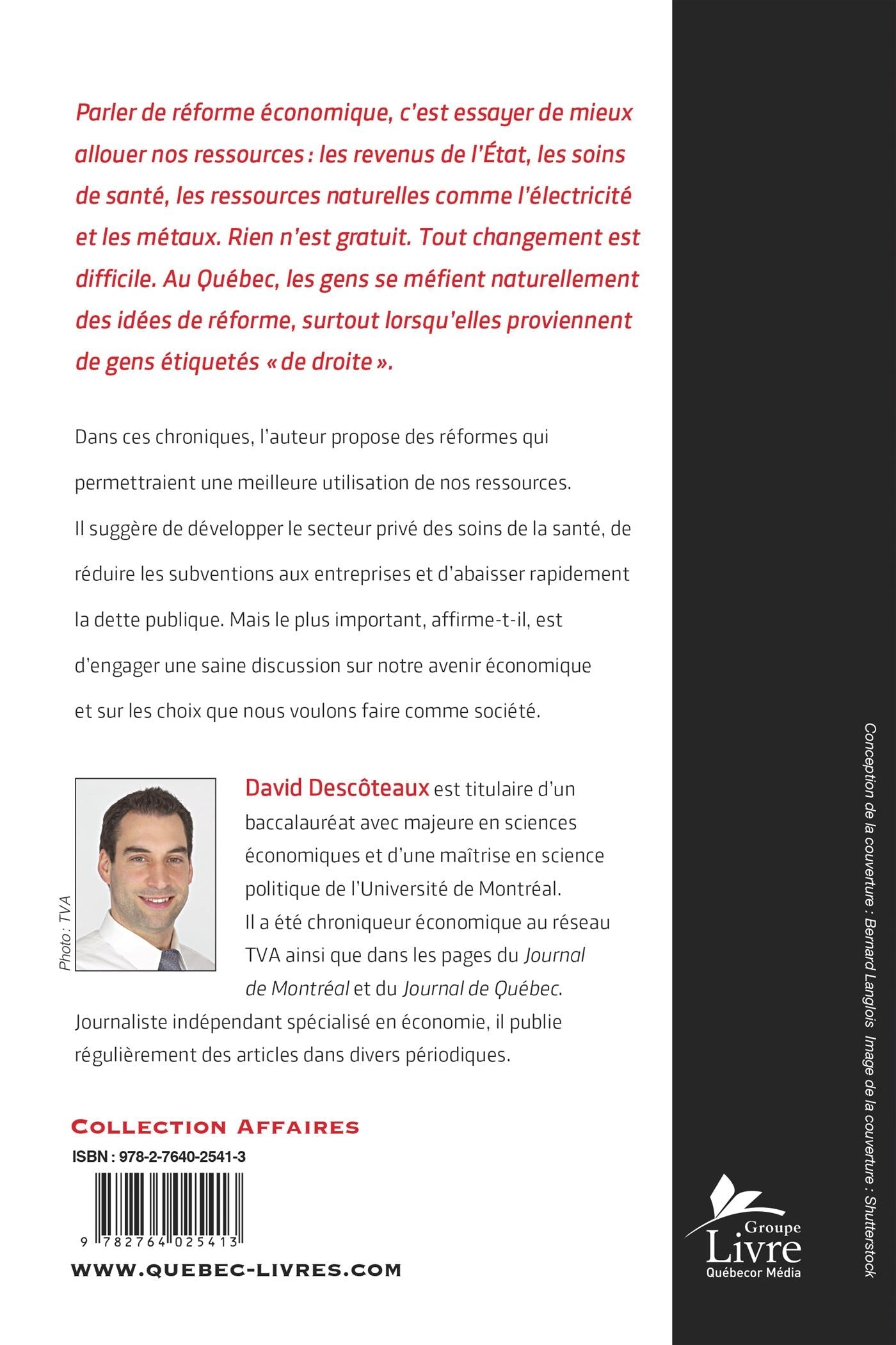 Couverture du livre de L'argent des autres : chroniques économiques politiquement incorrectes - papier format