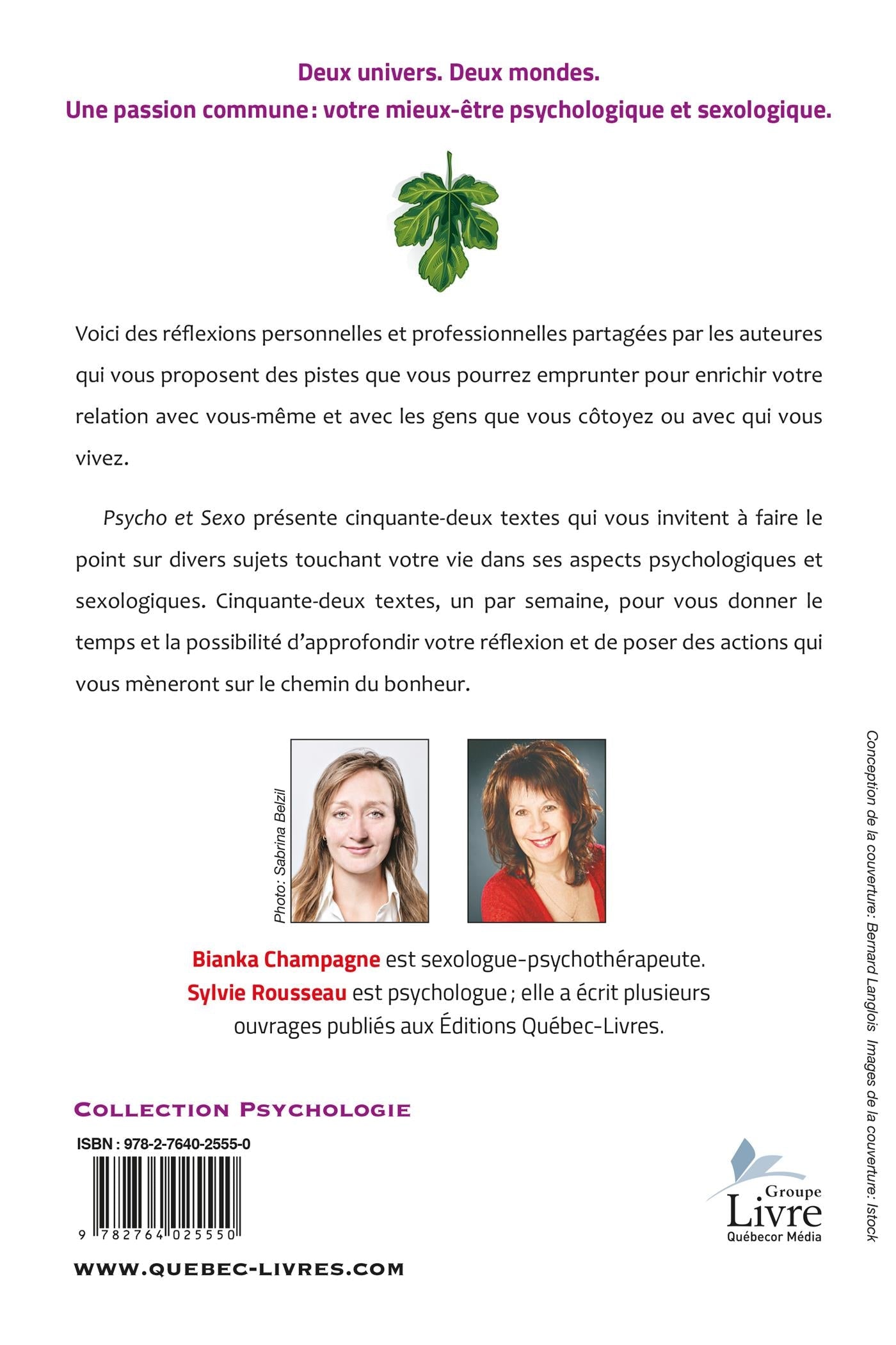Couverture du livre de Psycho et sexo : astuces pour un mieux-être personnel - papier format