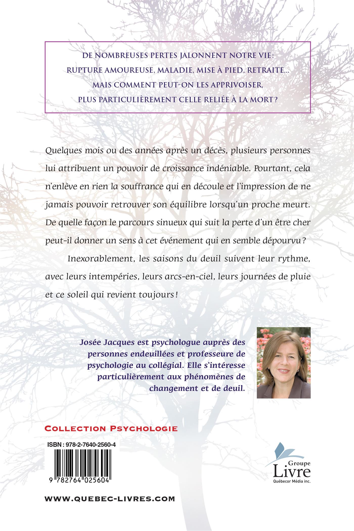 Couverture du livre de Les saisons du deuil : la mort, tisserande de la vie - papier format