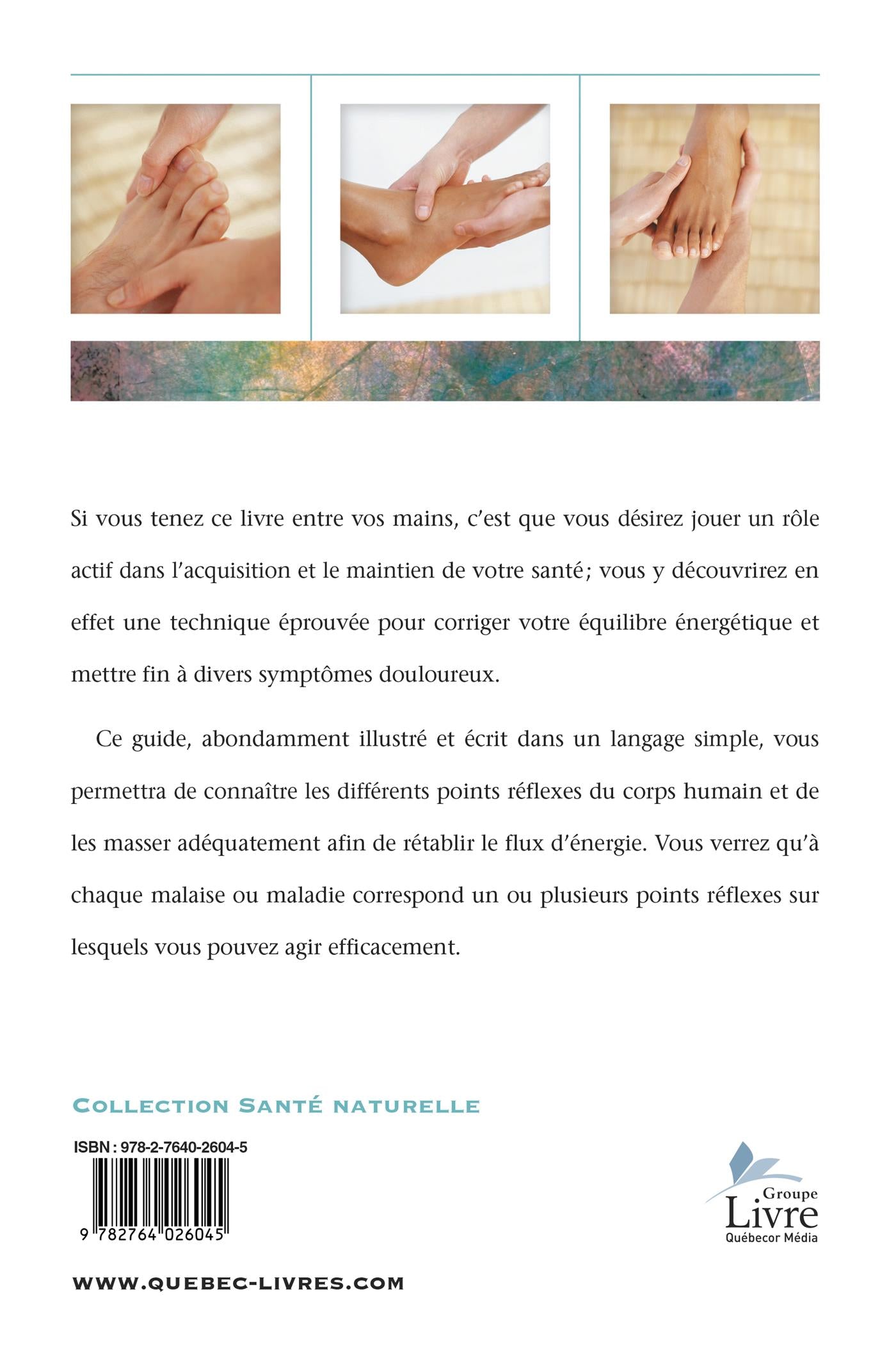 Couverture du livre de La réflexologie à la portée de tous : méthode du yin et yang - papier format
