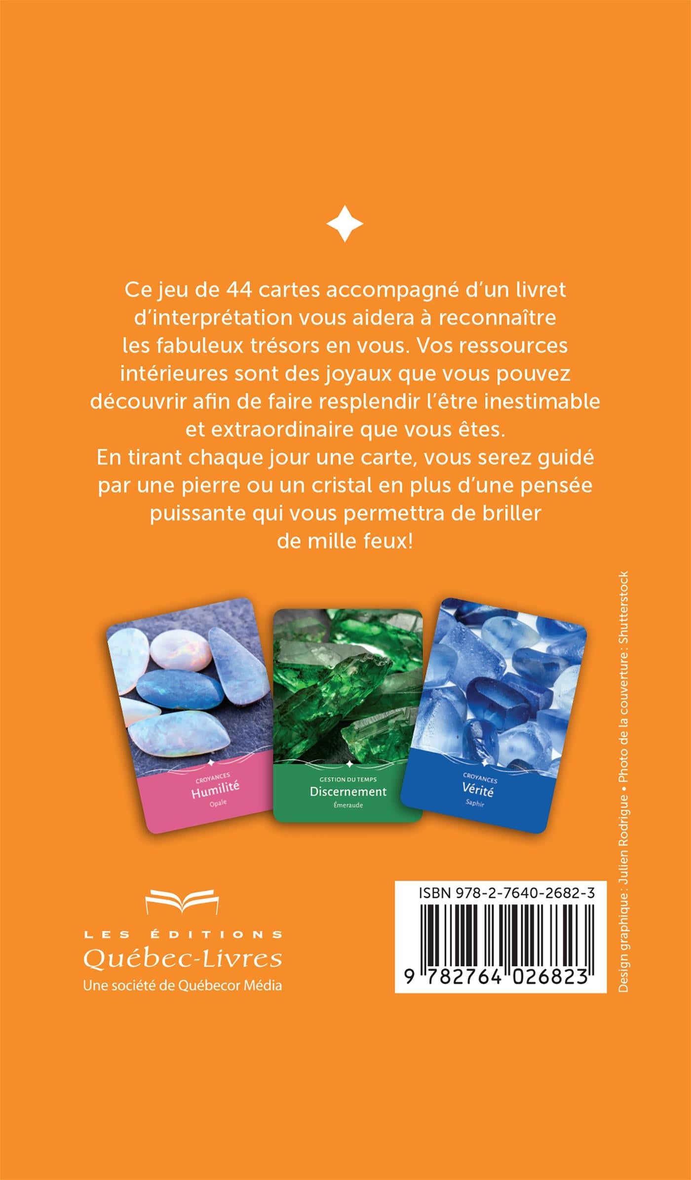 Couverture du livre de Pour découvrir les trésors en soi : cartes d'inspiration créatrice : jeu de 44 cartes avec livret d'accompagnement - papier format