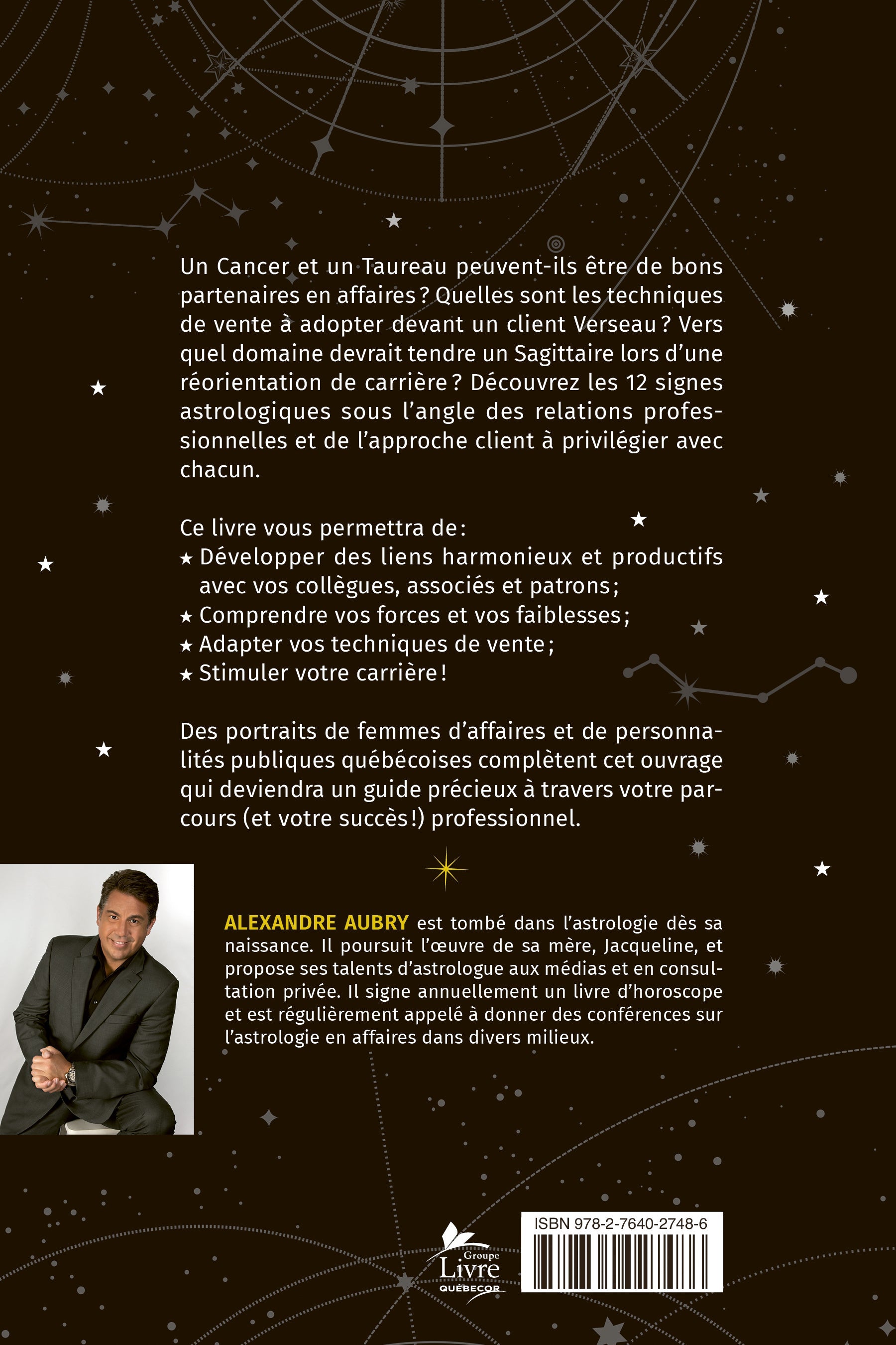 Couverture du livre de L'astrologie au travail et en affaires - papier format
