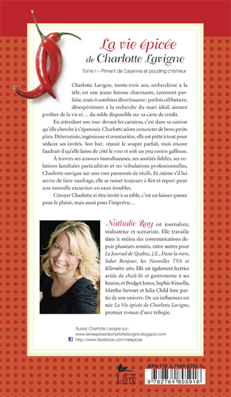 Couverture du livre de La Vie épicée de Charlotte Lavigne, tome 1 - papier format