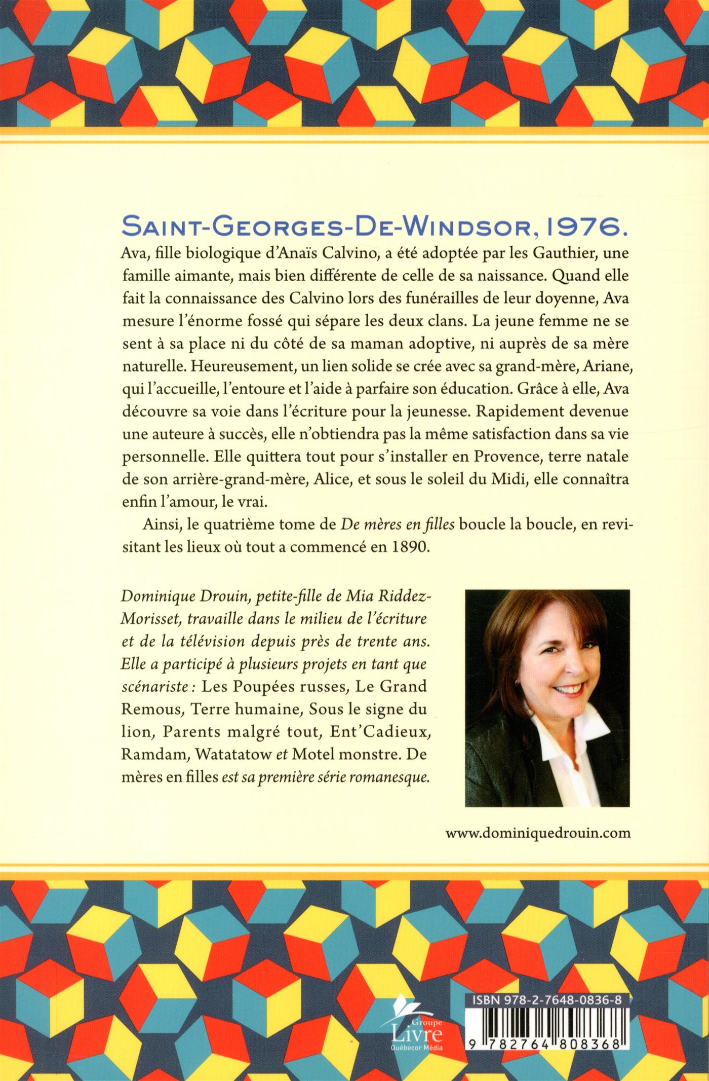 Couverture du livre de Ava - papier format