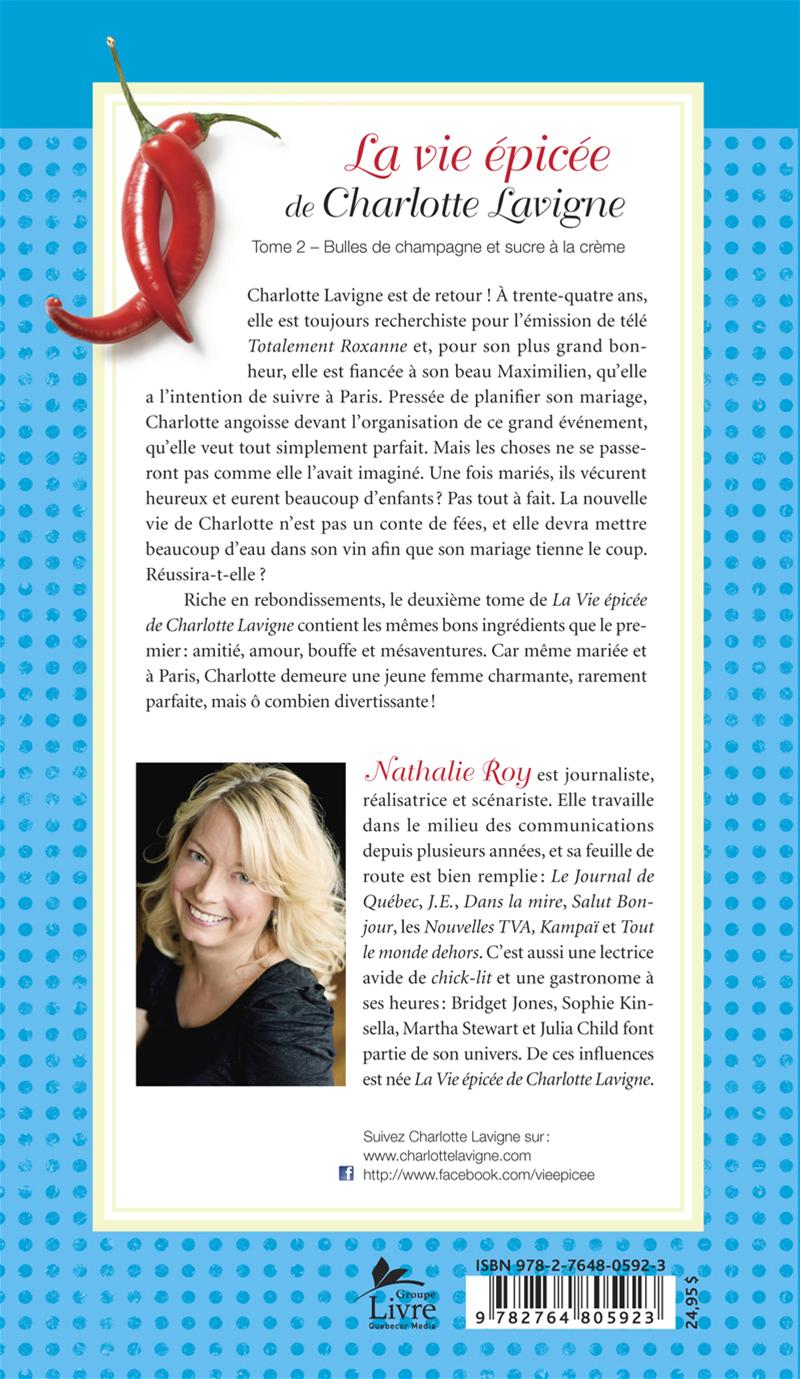 Couverture du livre de La Vie épicée de Charlotte Lavigne, tome 2 - papier format