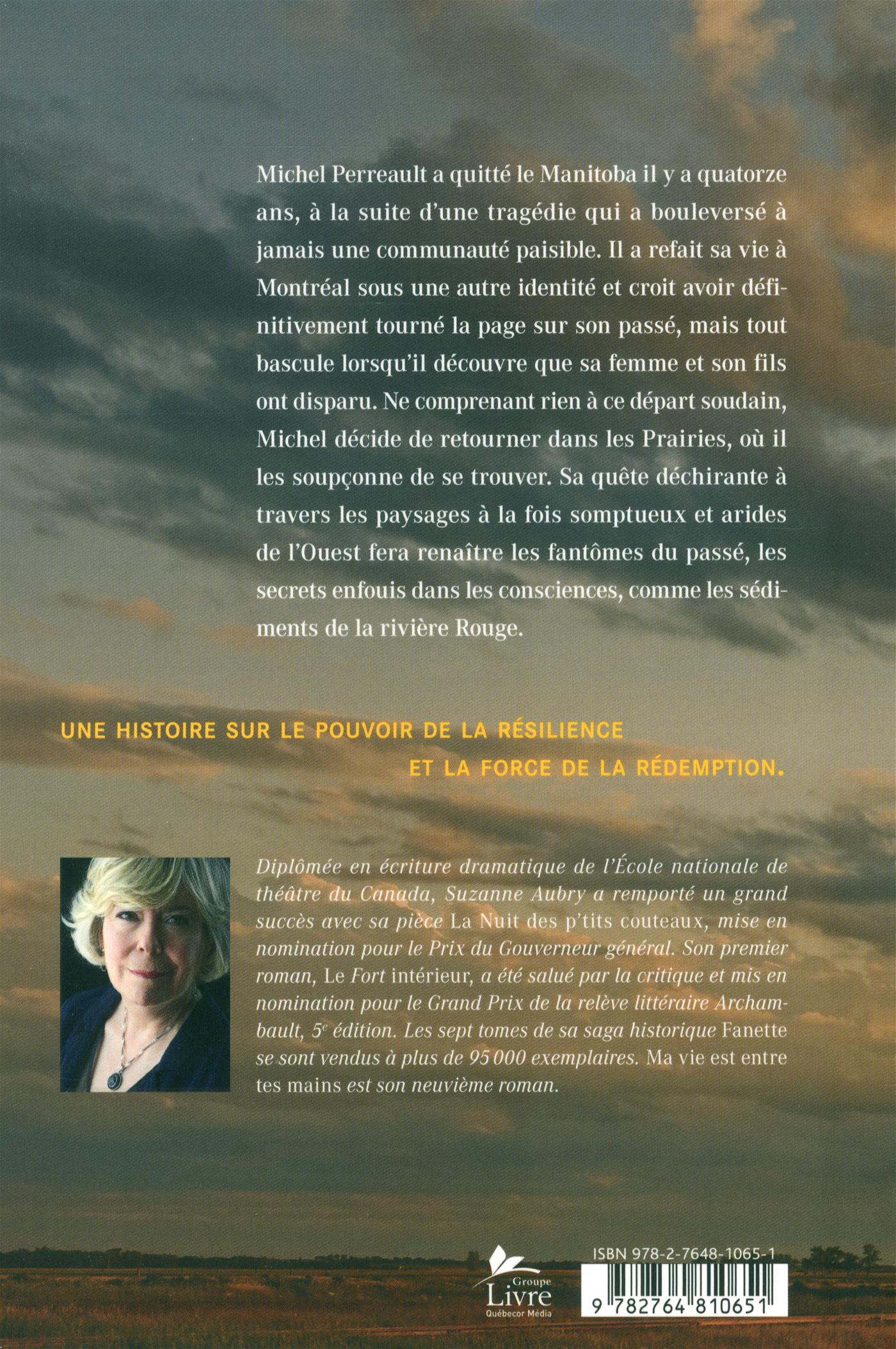 Couverture du livre de Ma vie est entre tes mains - papier format