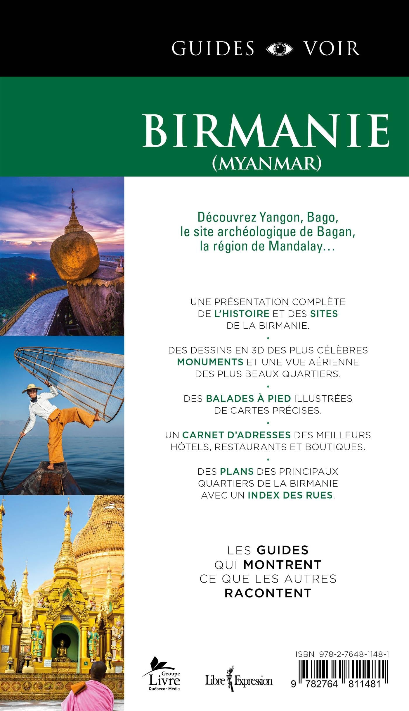 Couverture du livre de Birmanie (Myanmar) - papier format