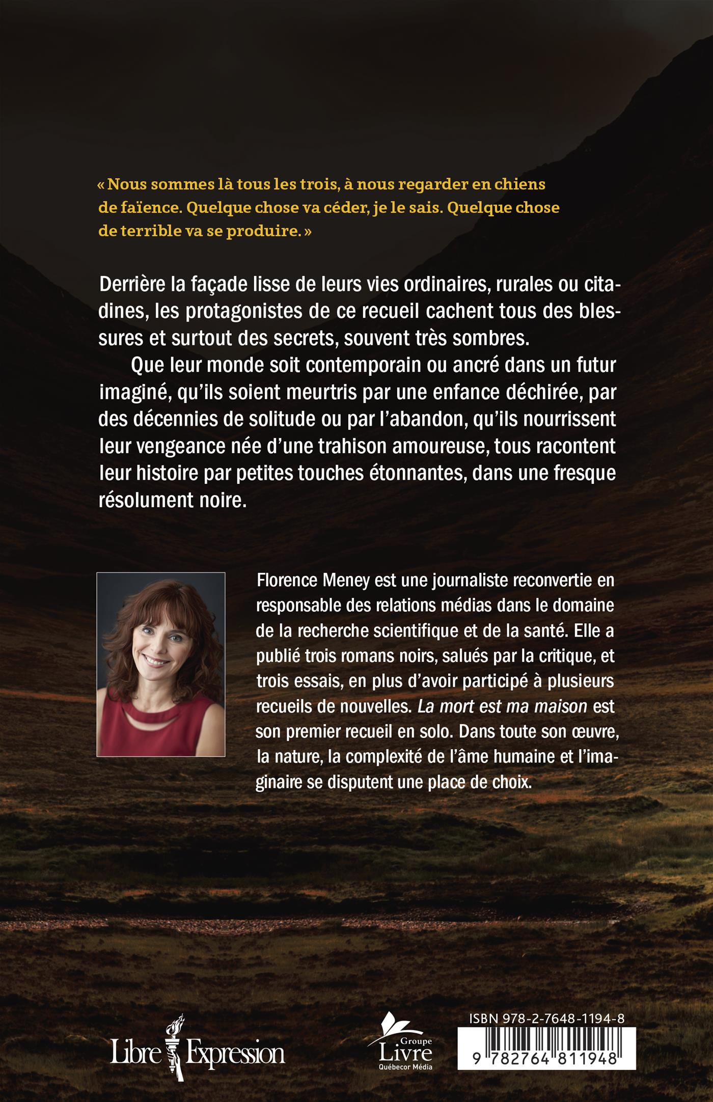 Couverture du livre de La mort est ma maison - papier format