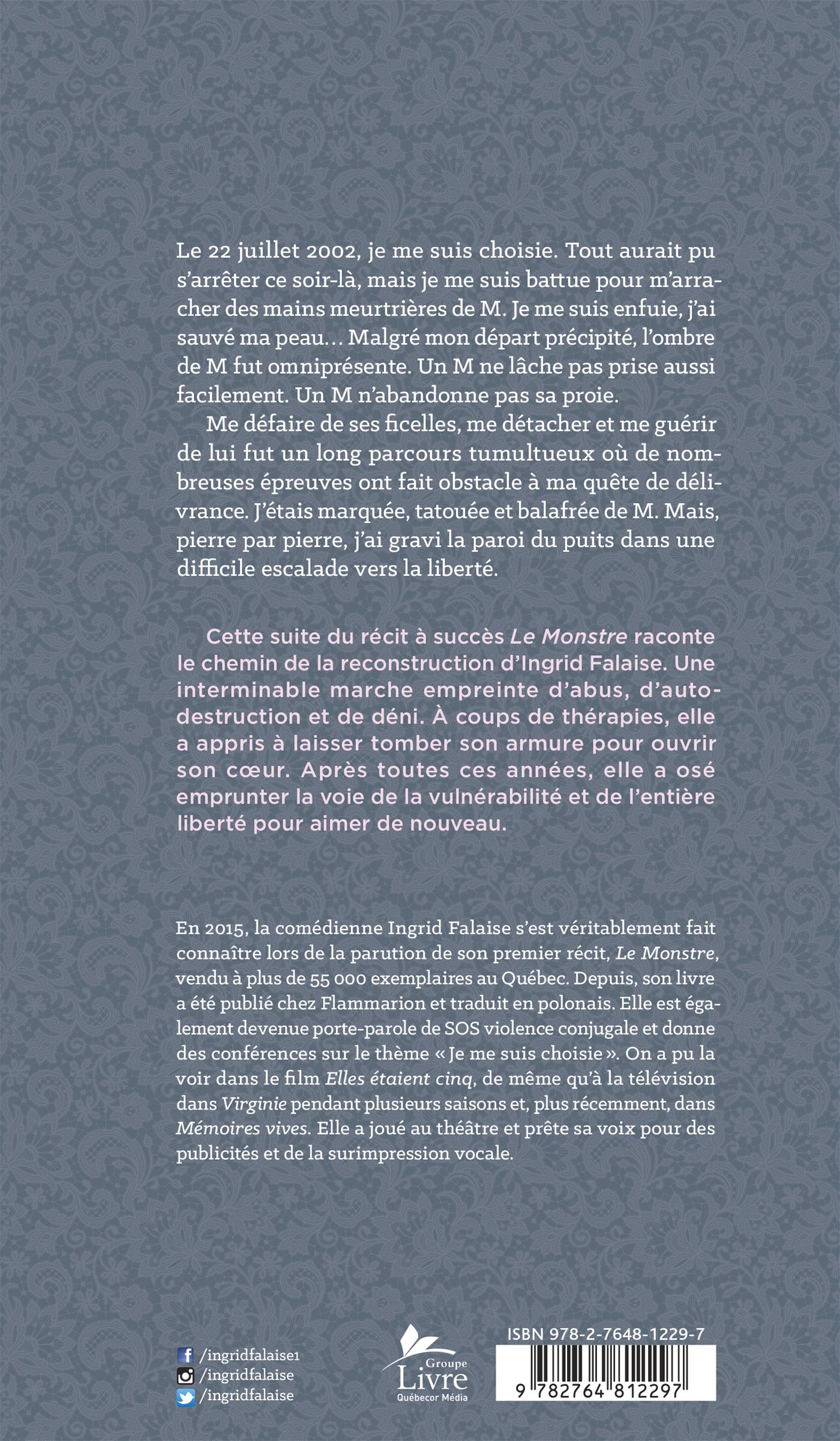 Couverture du livre de Le monstre : la suite - papier format