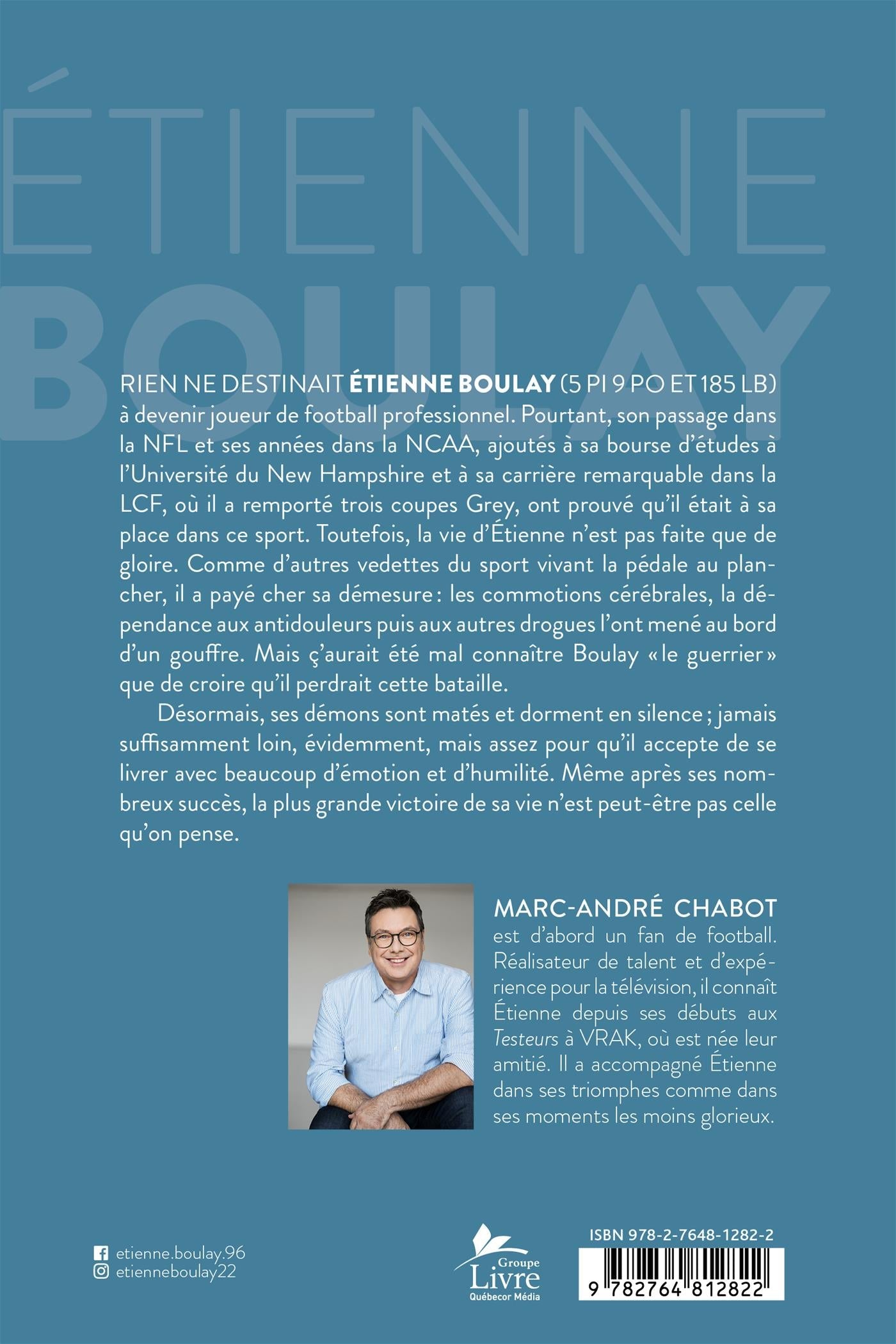 Couverture du livre de Étienne Boulay : le parcours d'un battant - papier format