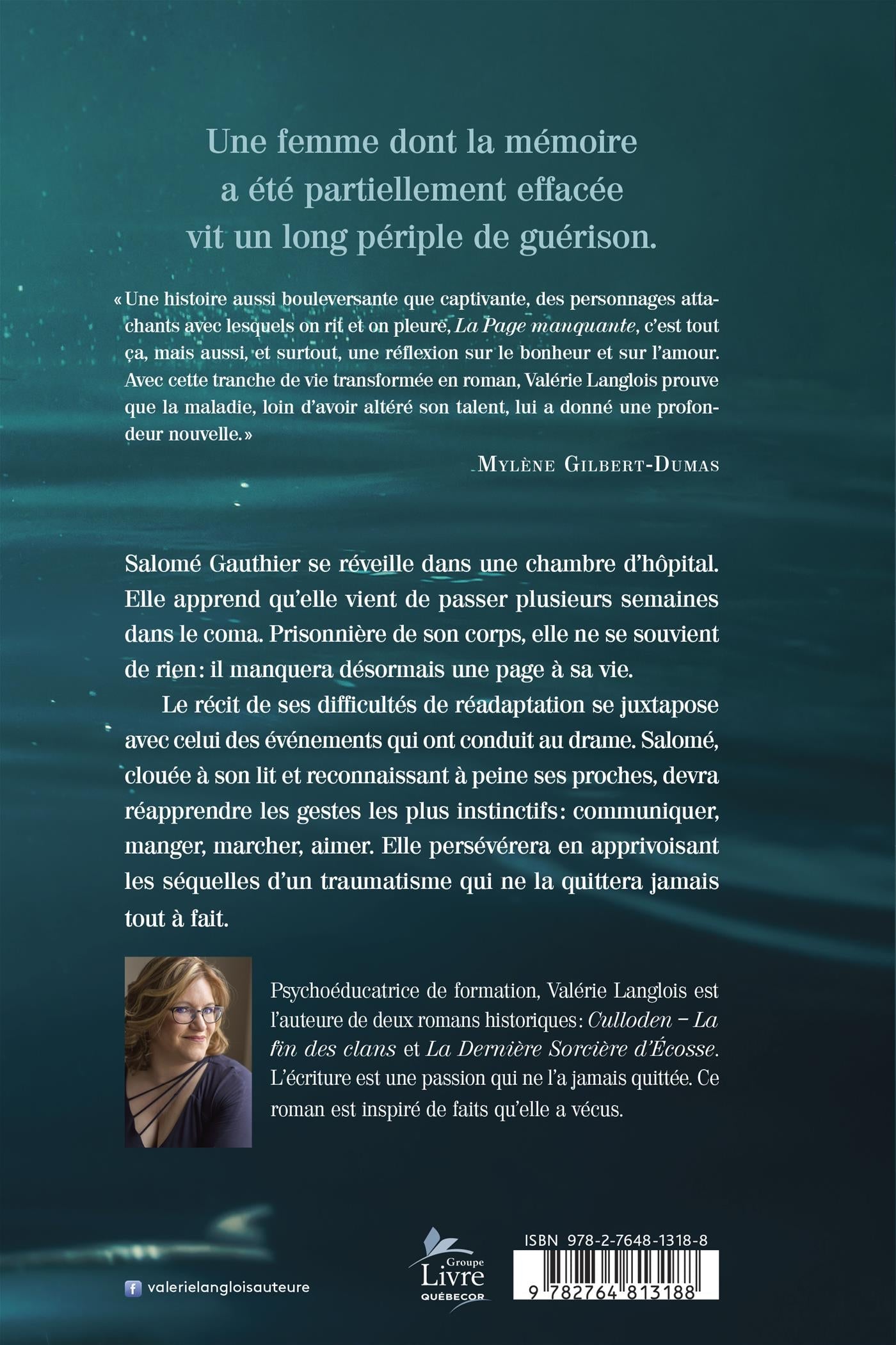 Couverture du livre de La Page manquante - papier format