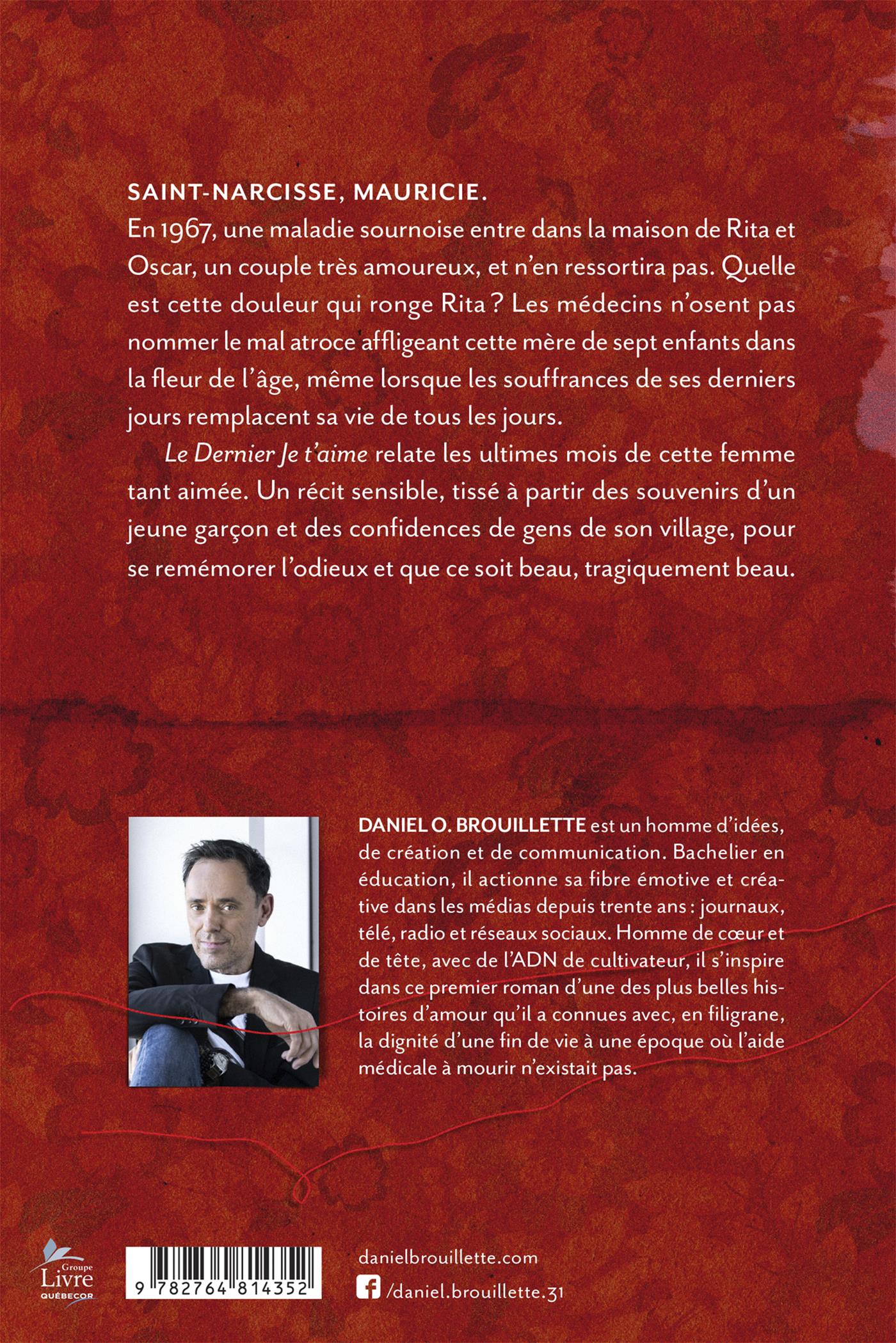 Couverture du livre de Le dernier Je t'aime - papier format