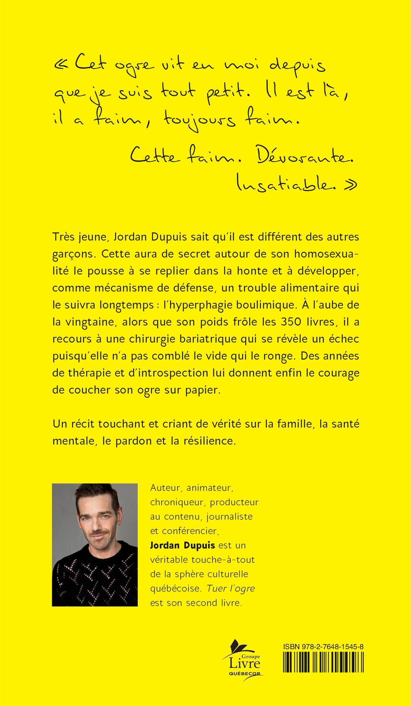 Couverture du livre de Tuer l'ogre - papier format
