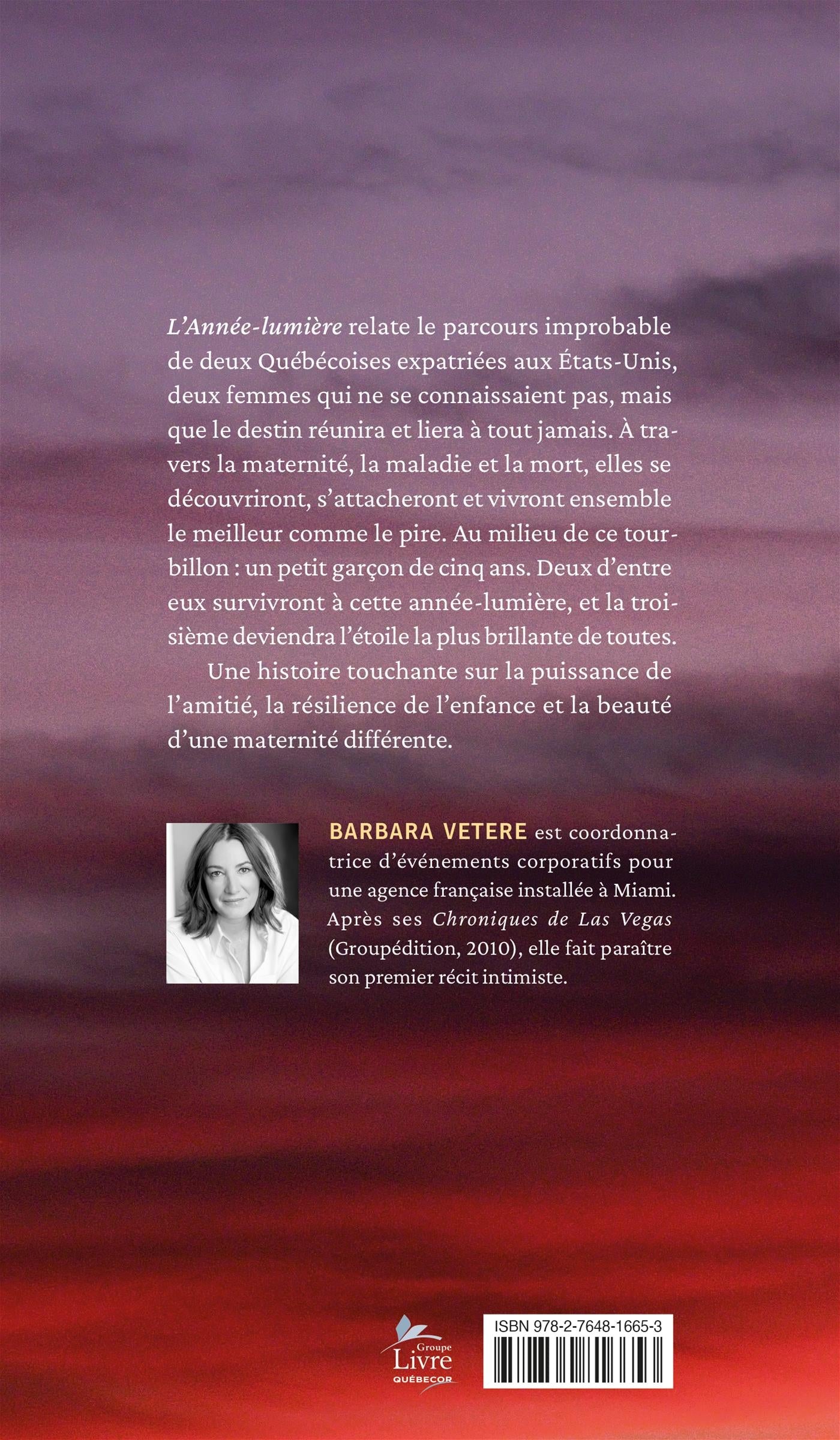 Couverture du livre de L'Année-lumière - papier format