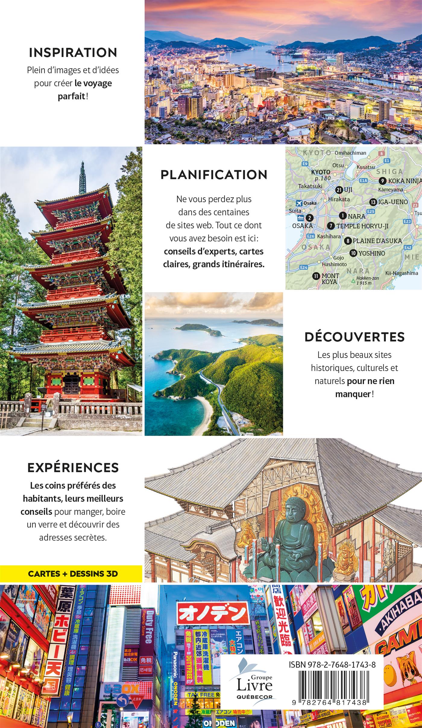 Couverture du livre de Guides Voir : Japon - papier format