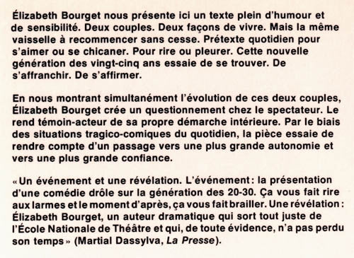 Couverture du livre de Bernadette et Juliette, ou, La vie, c'est comme la vaisselle, c'est toujours à recommencer - papier format