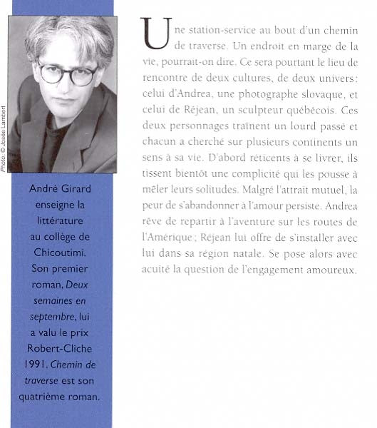 Couverture du livre de Chemin de traverse - papier format