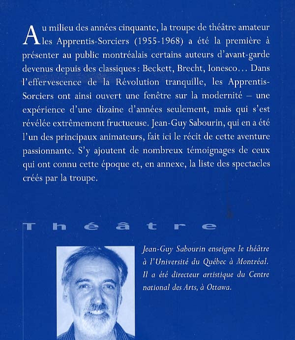 Couverture du livre de Une fenêtre sur la modernité : les Apprentis-Sorciers (1955-1968) - papier format