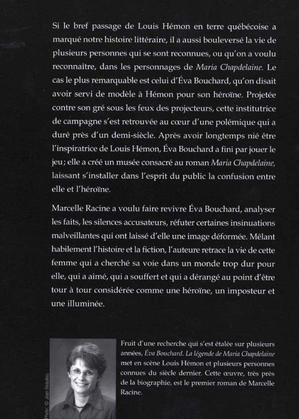 Couverture du livre de Éva Bouchard - papier format