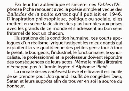 Couverture du livre de Fables - papier format