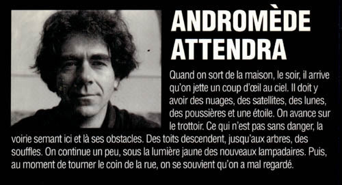 Couverture du livre de Andromède attendra - papier format