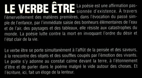 Couverture du livre de Le Verbe être - papier format