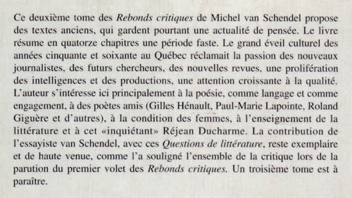 Couverture du livre de Rebonds critiques, t. 02 : Questions de littérature. - papier format
