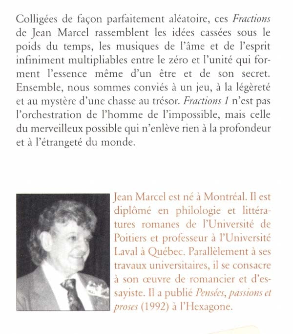 Couverture du livre de Fractions - papier format