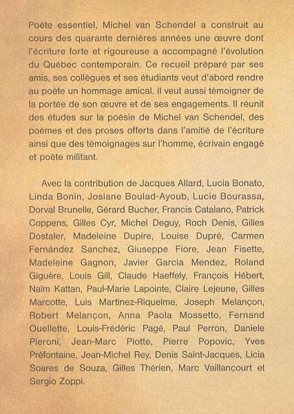 Couverture du livre de Poésie et politique : mélanges offerts en hommage à Michel Van Schendel - papier format