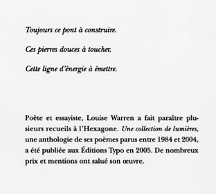 Couverture du livre de Une pierre sur une pierre - papier format