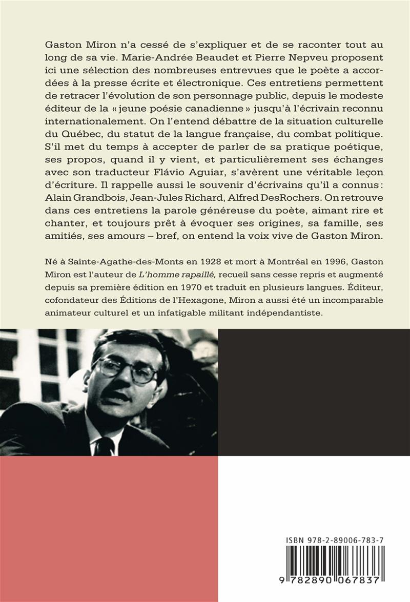 Couverture du livre de L'avenir dégagé : entretiens, 1959-1993 - papier format