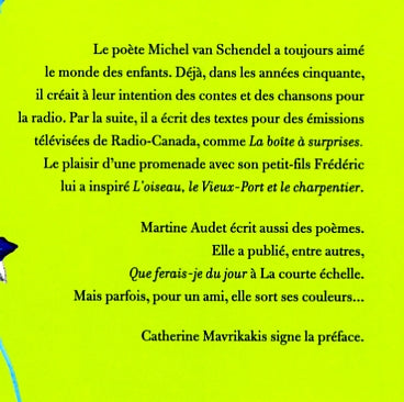 Couverture du livre de L'oiseau, le Vieux-Port et le charpentier - papier format