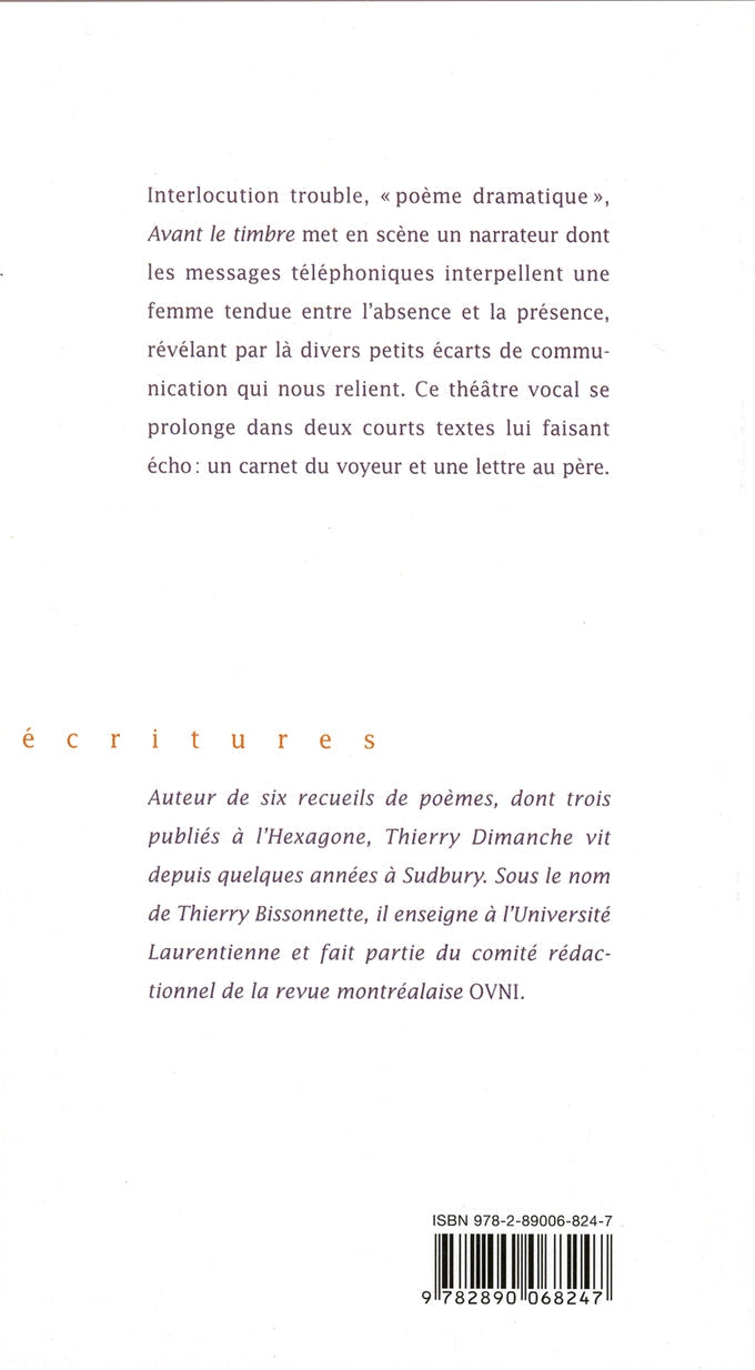 Couverture du livre de Avant le timbre - papier format