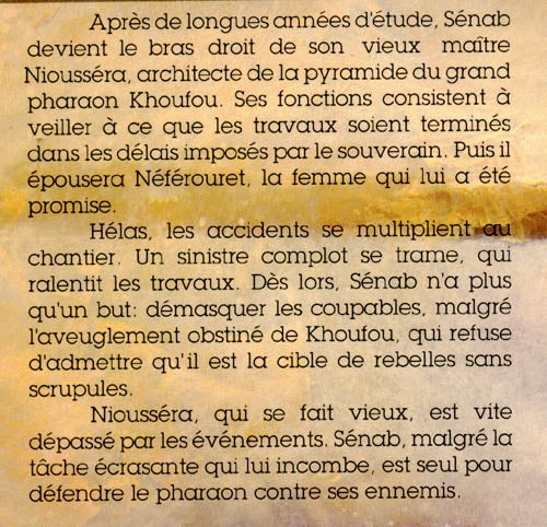 Couverture du livre de Sénab, architecte du dieu vivant - papier format