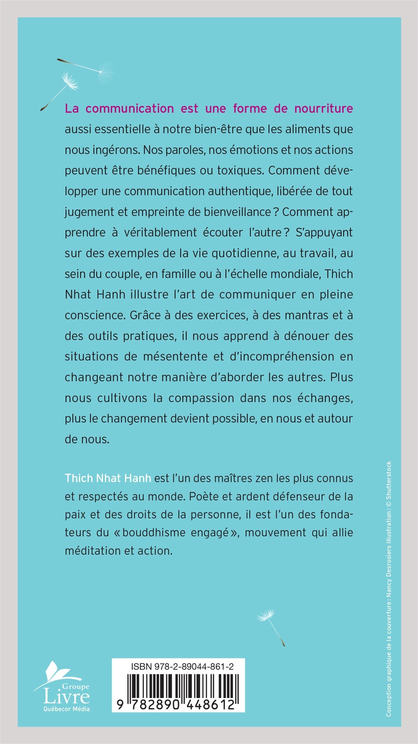Couverture du livre de L'art de communiquer en pleine conscience - papier format