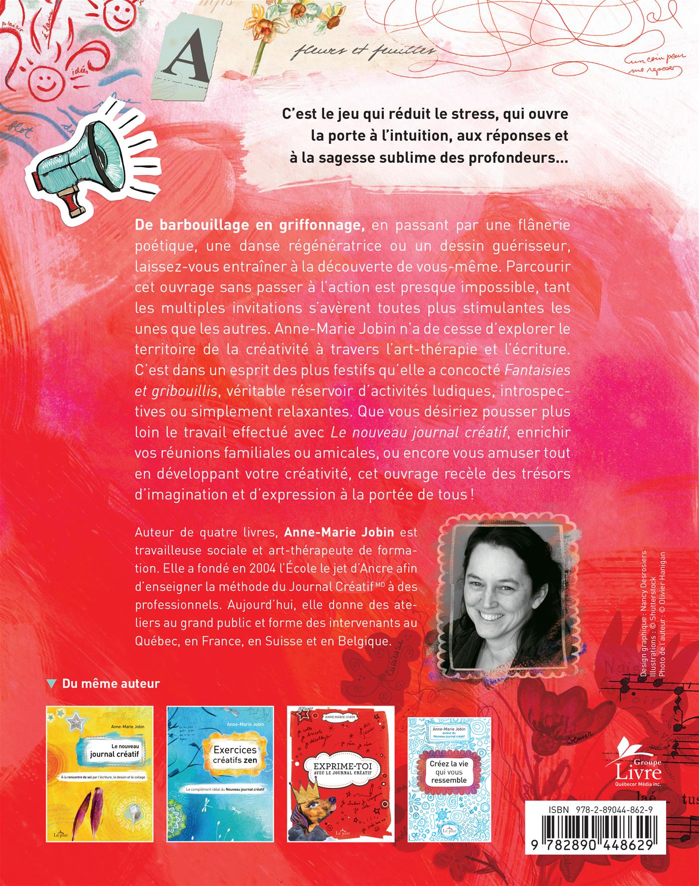 Couverture du livre de Fantaisies et gribouillis : 85 activités créatives pour tous - papier format